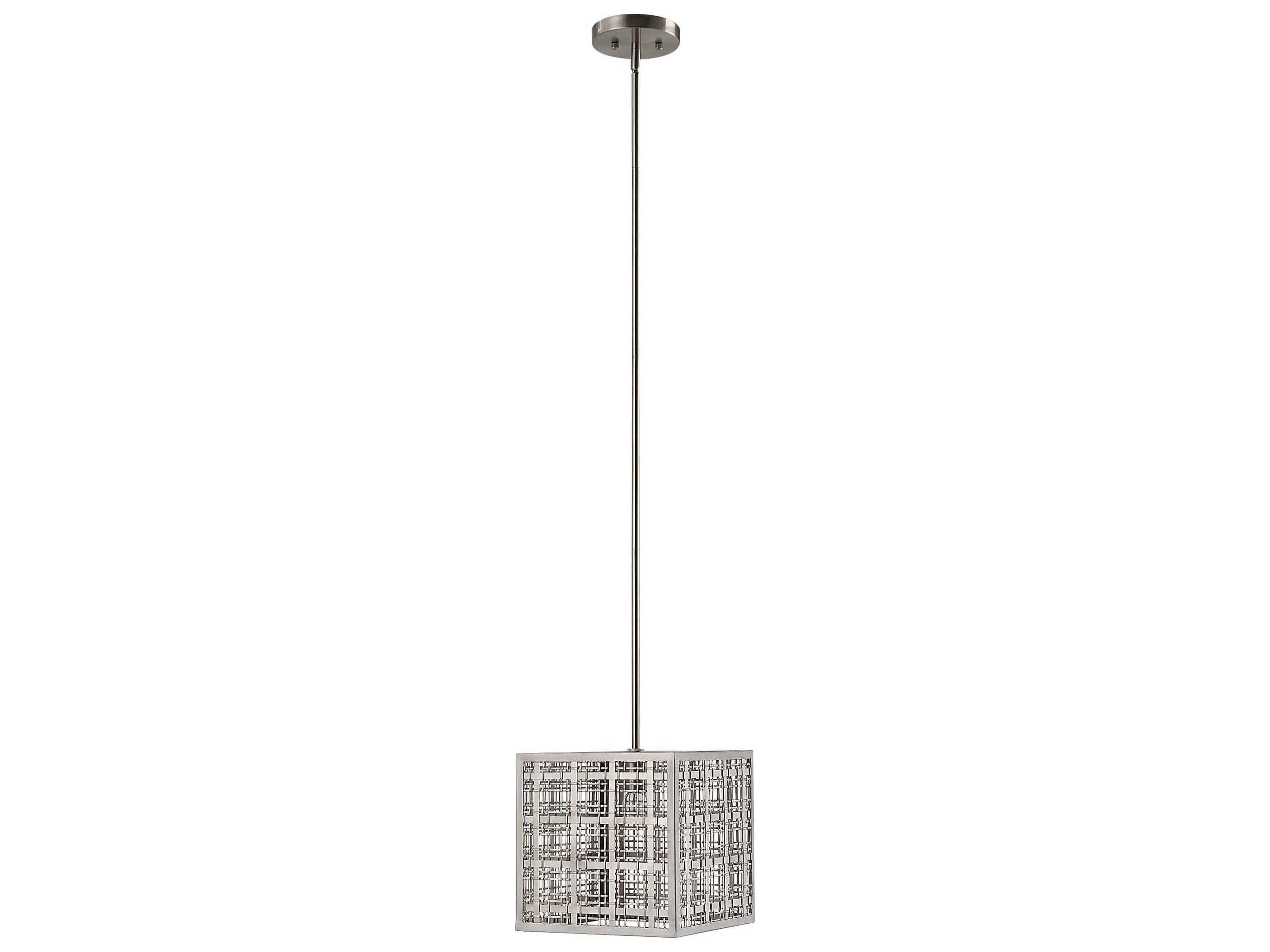 Uttermost 1-Light Satin Nickel Mini Pendant