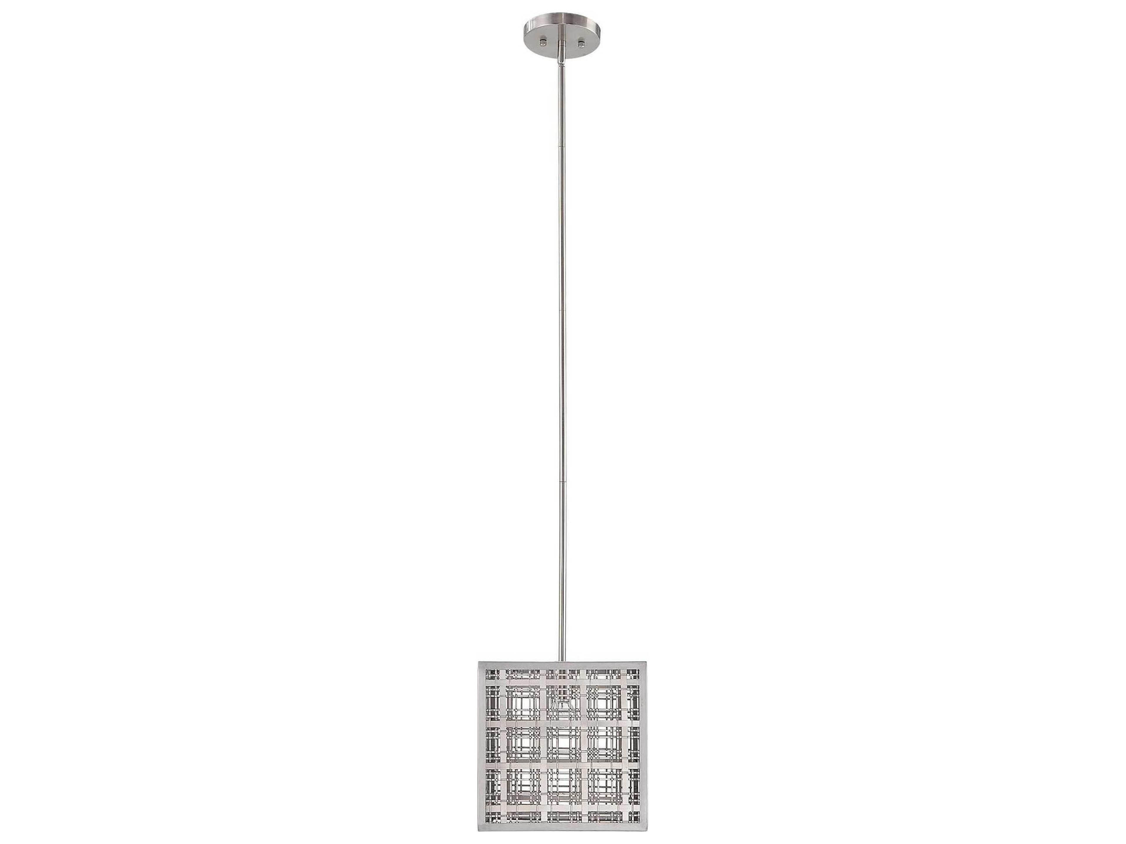 Uttermost 1-Light Satin Nickel Mini Pendant