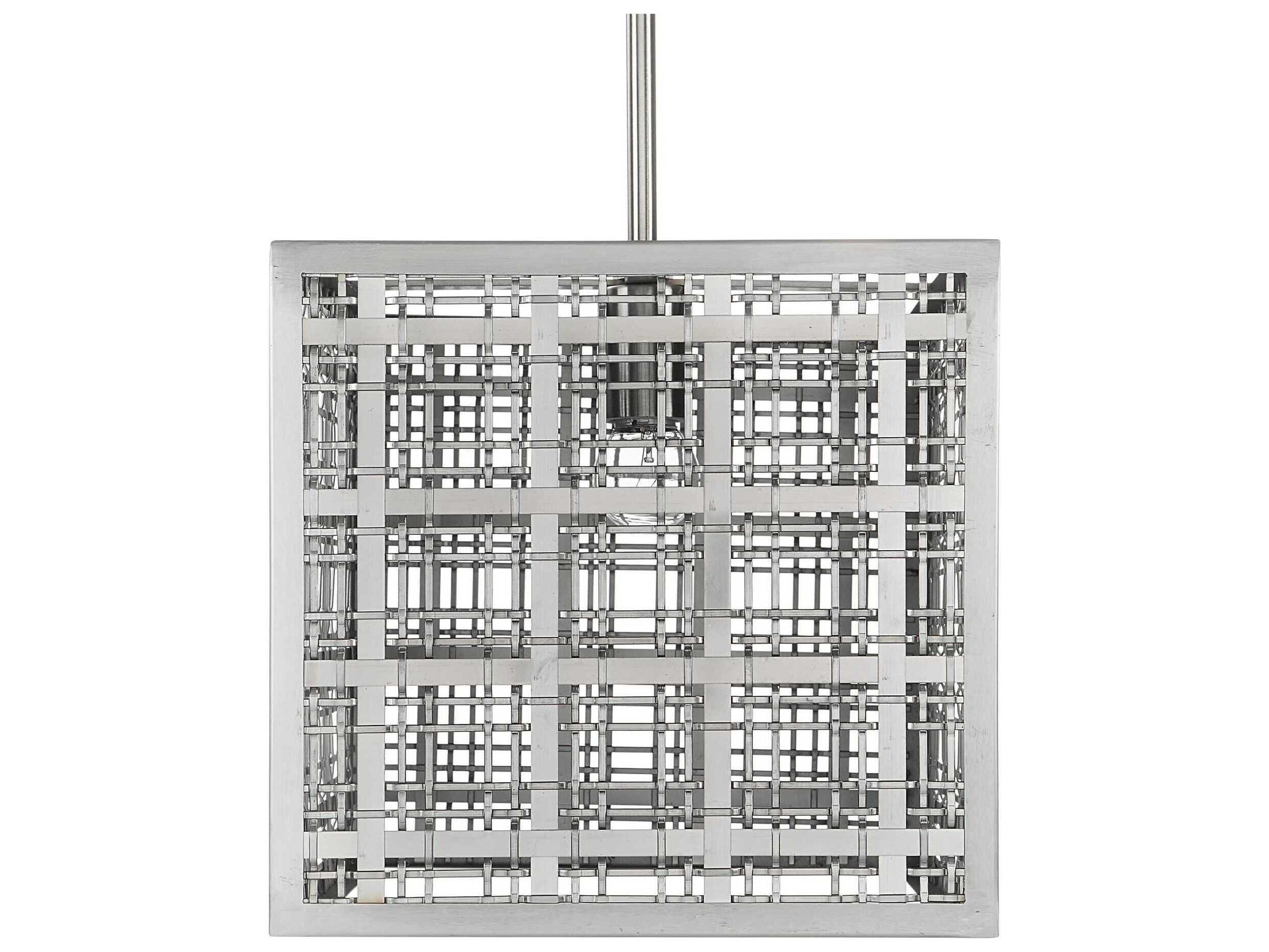 Uttermost 1-Light Satin Nickel Mini Pendant