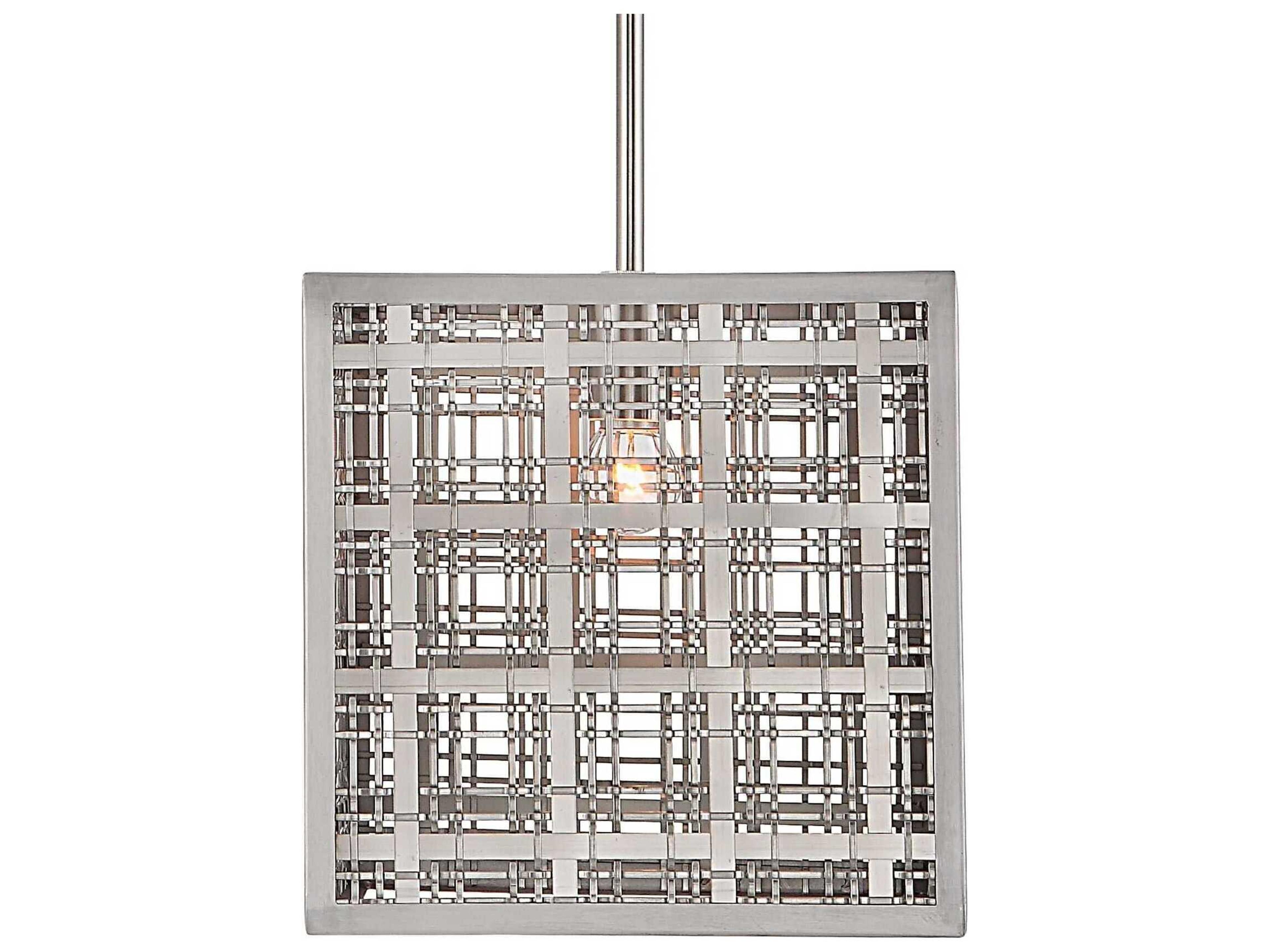 Uttermost 1-Light Satin Nickel Mini Pendant