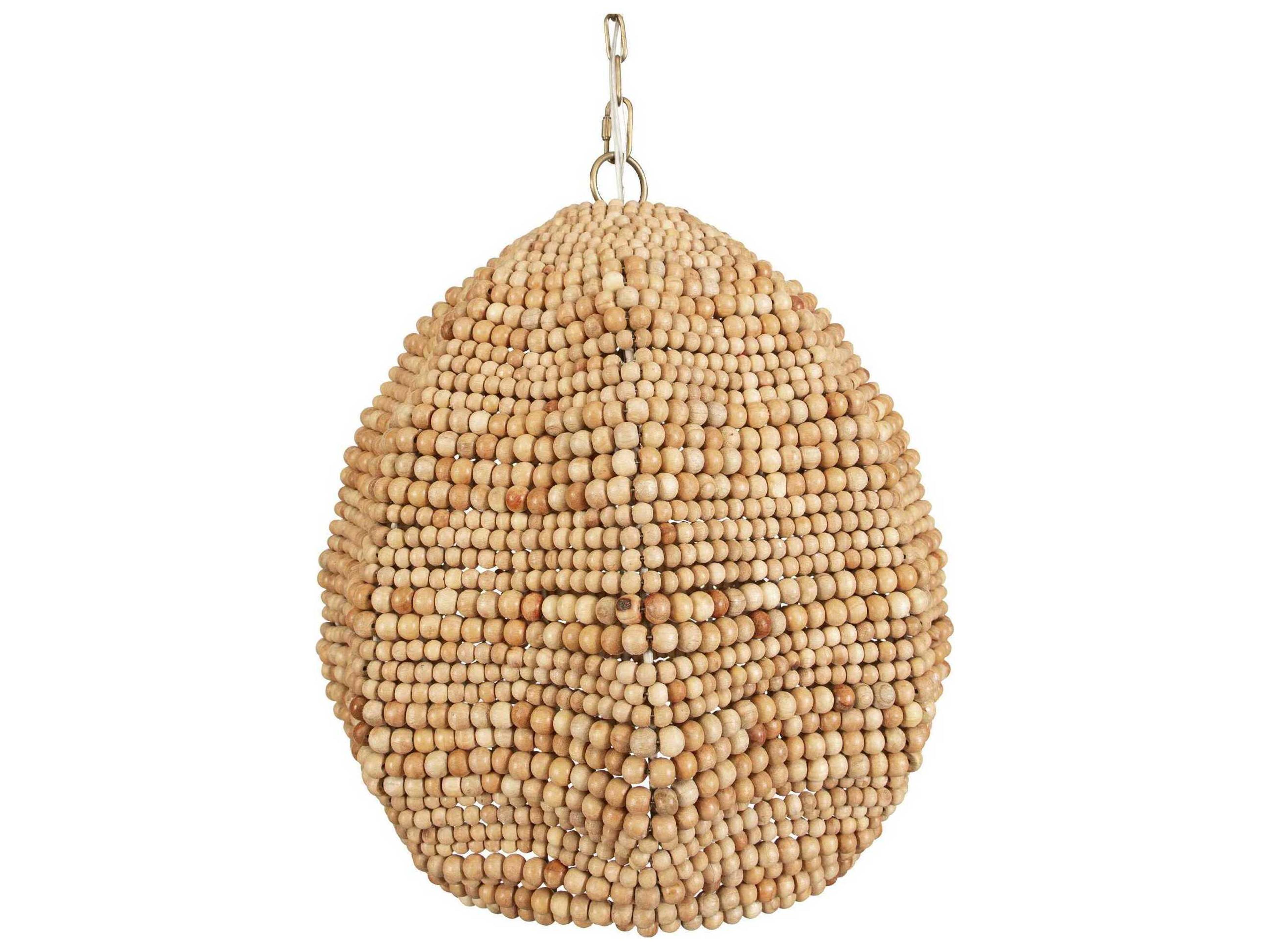 Uttermost Kauri 1-Light Antique Brass Brown Pendant