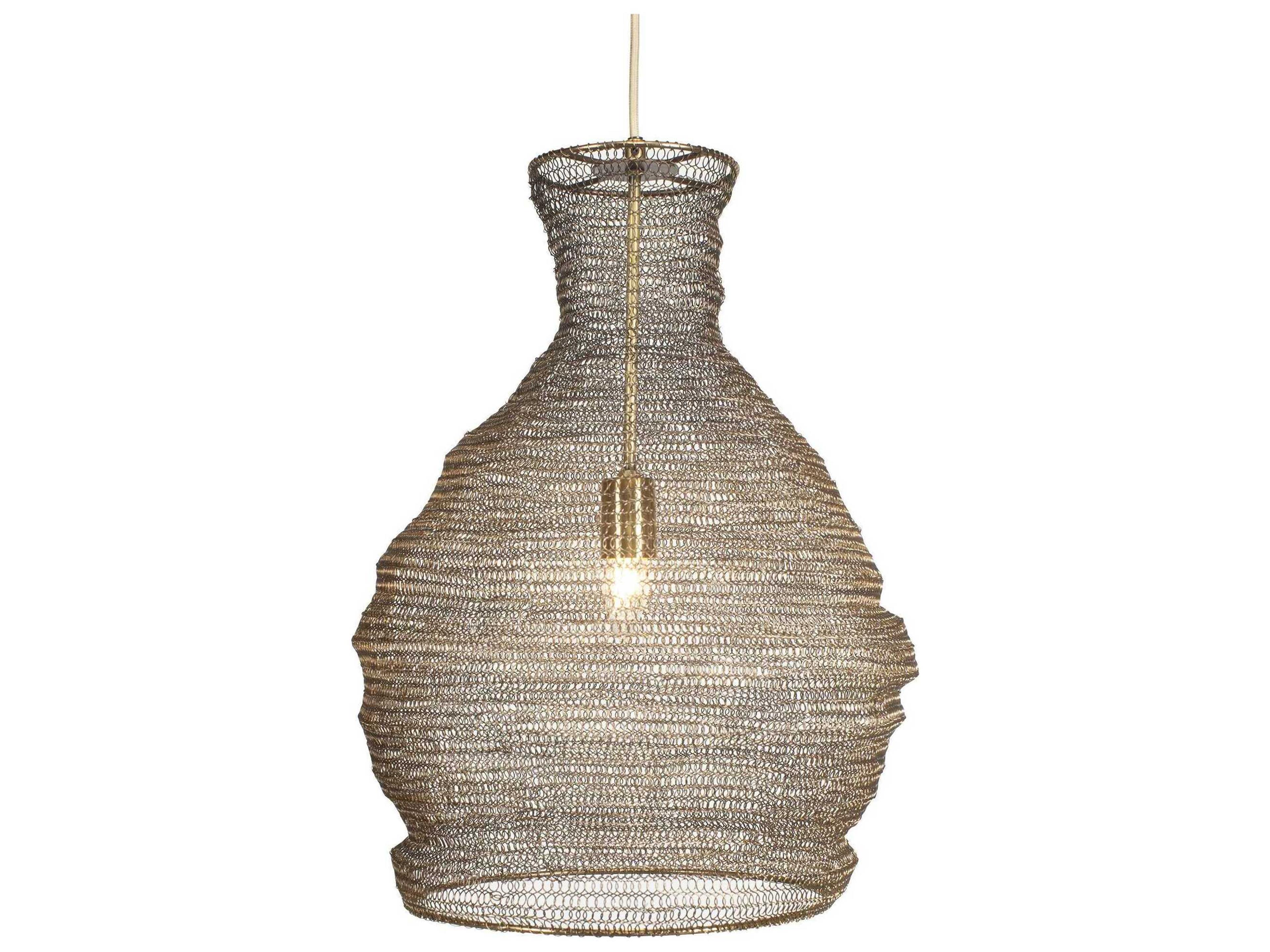 Murmur 1-Light Antique Brass Pendant