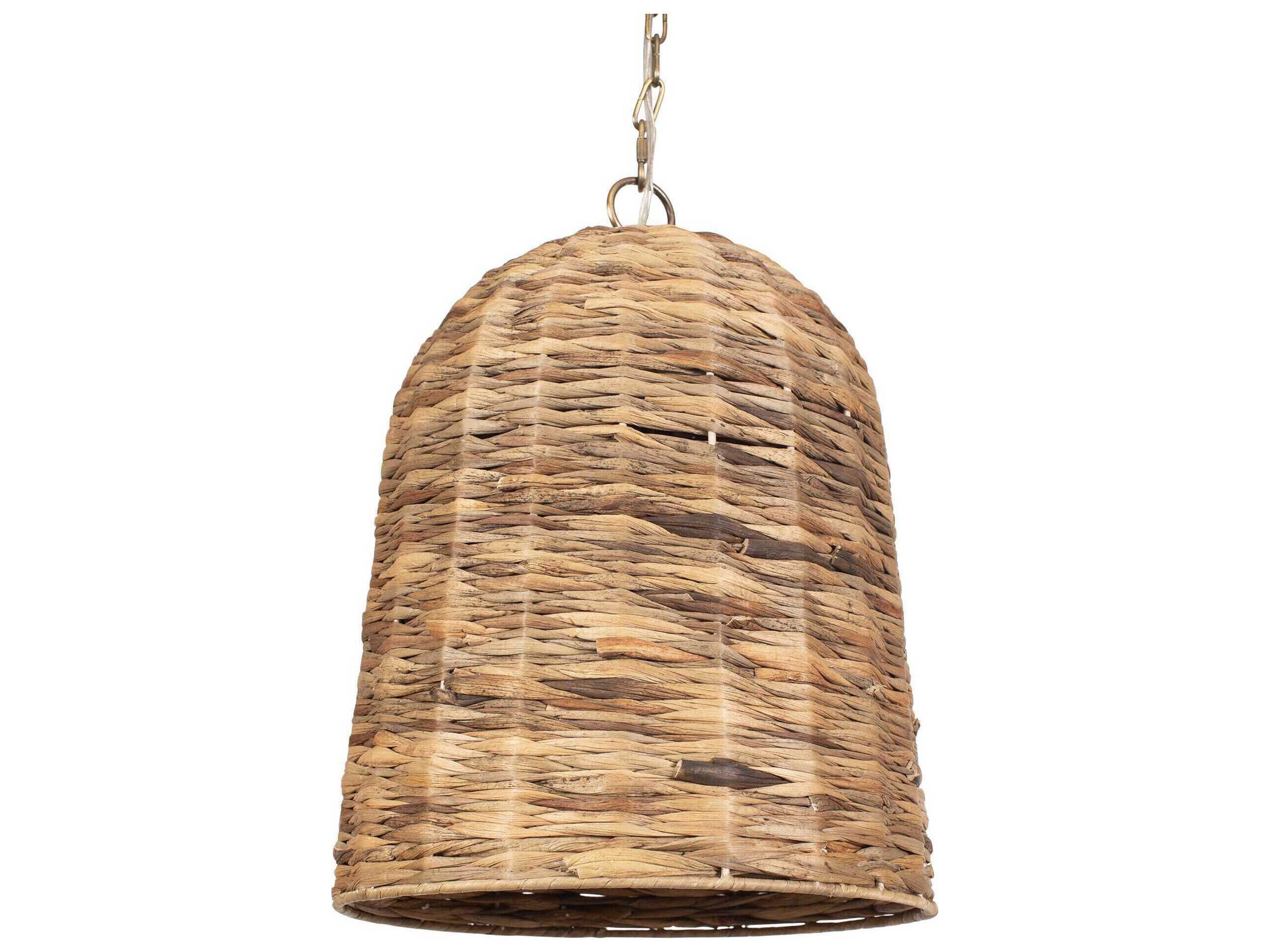 Uttermost Rotorua 1-Light Antique Brass Bell Pendant