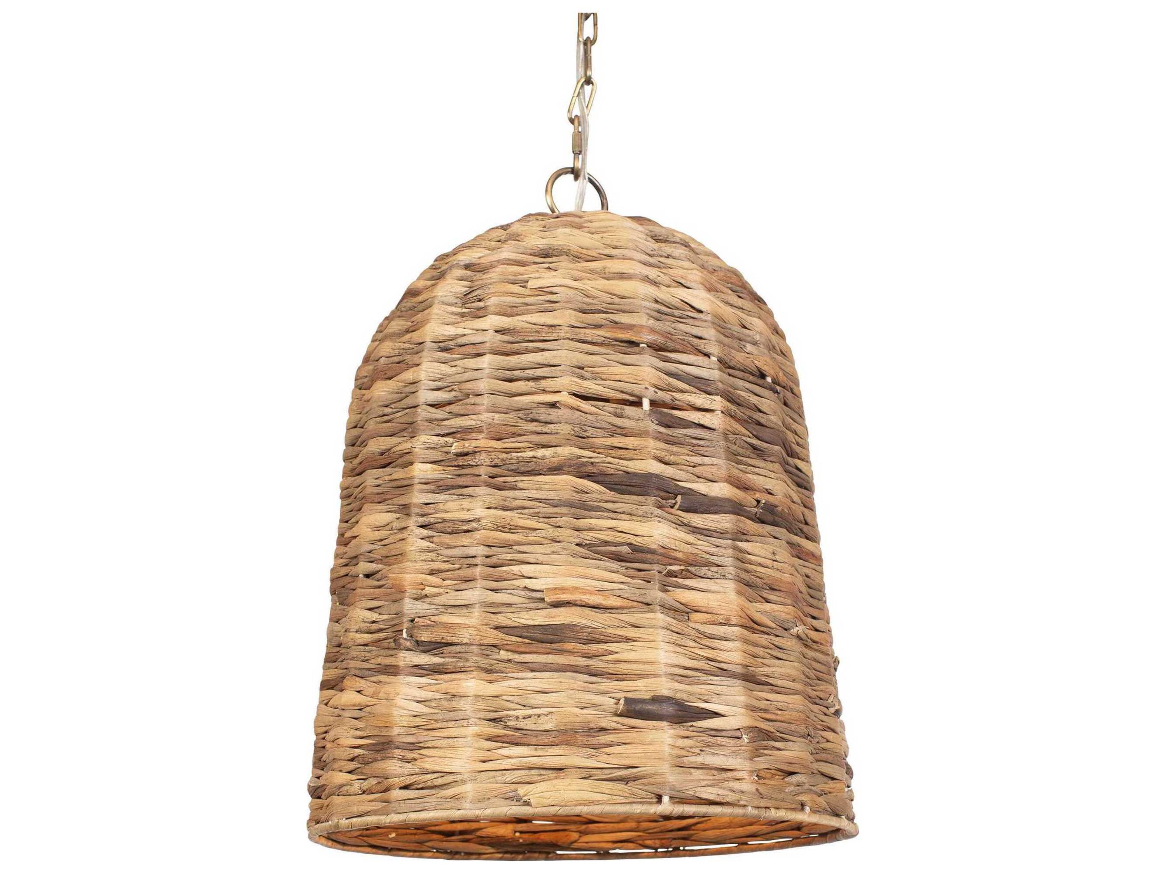 Uttermost Rotorua 1-Light Antique Brass Bell Pendant