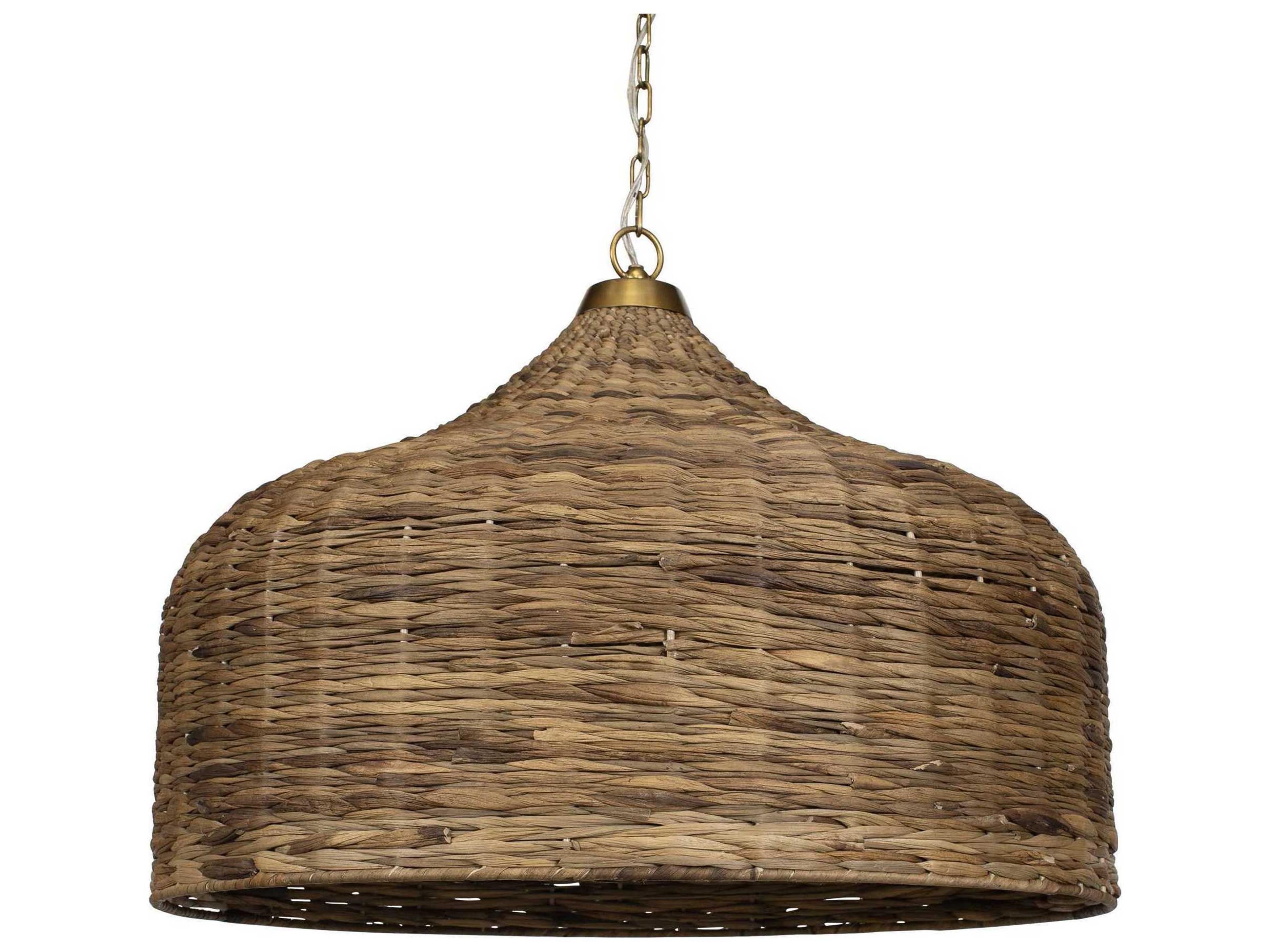 Uttermost Tauranga 5-Light Antique Brass Dome Pendant