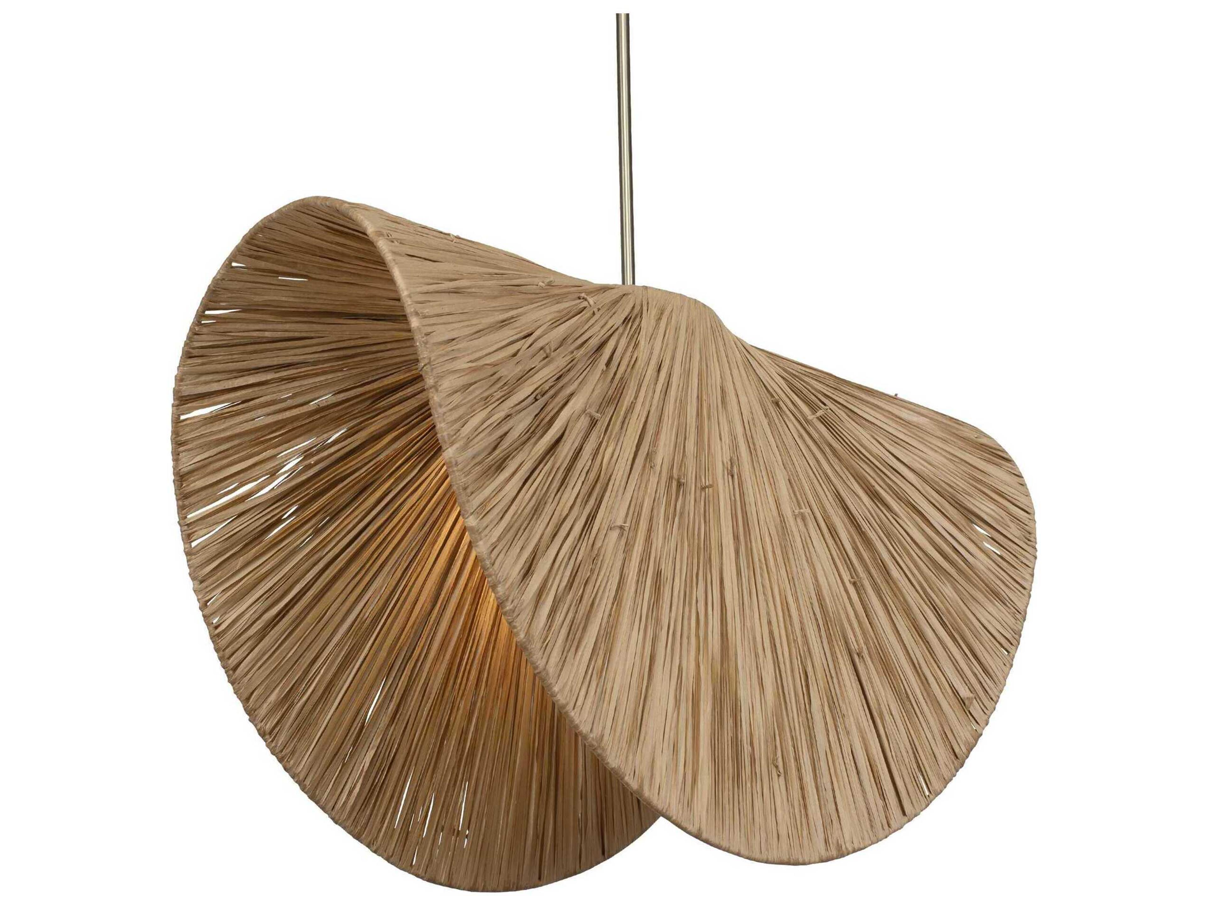 Uttermost Bend 1-Light Antique Brass Brown Pendant