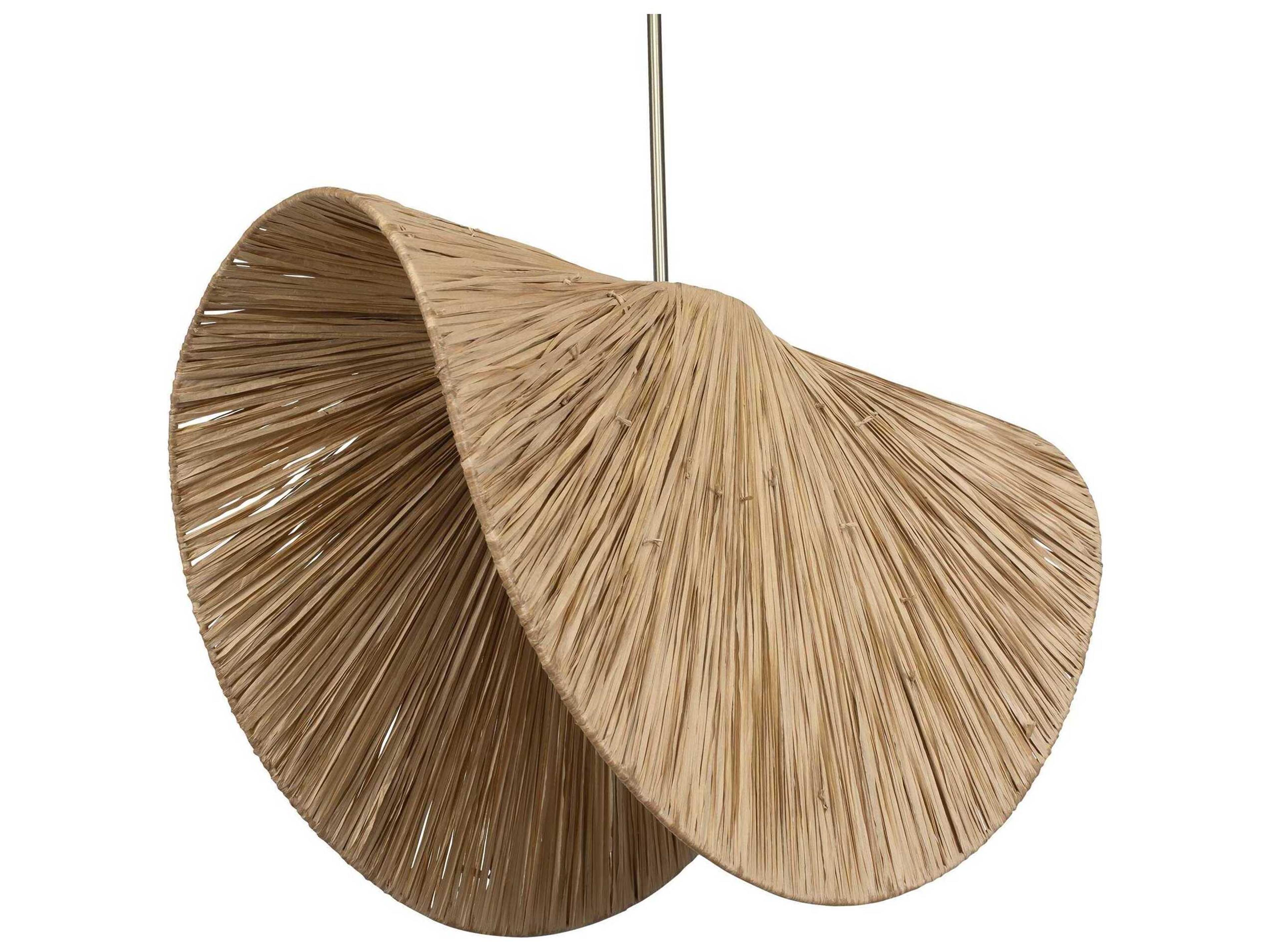 Uttermost Bend 1-Light Antique Brass Brown Pendant