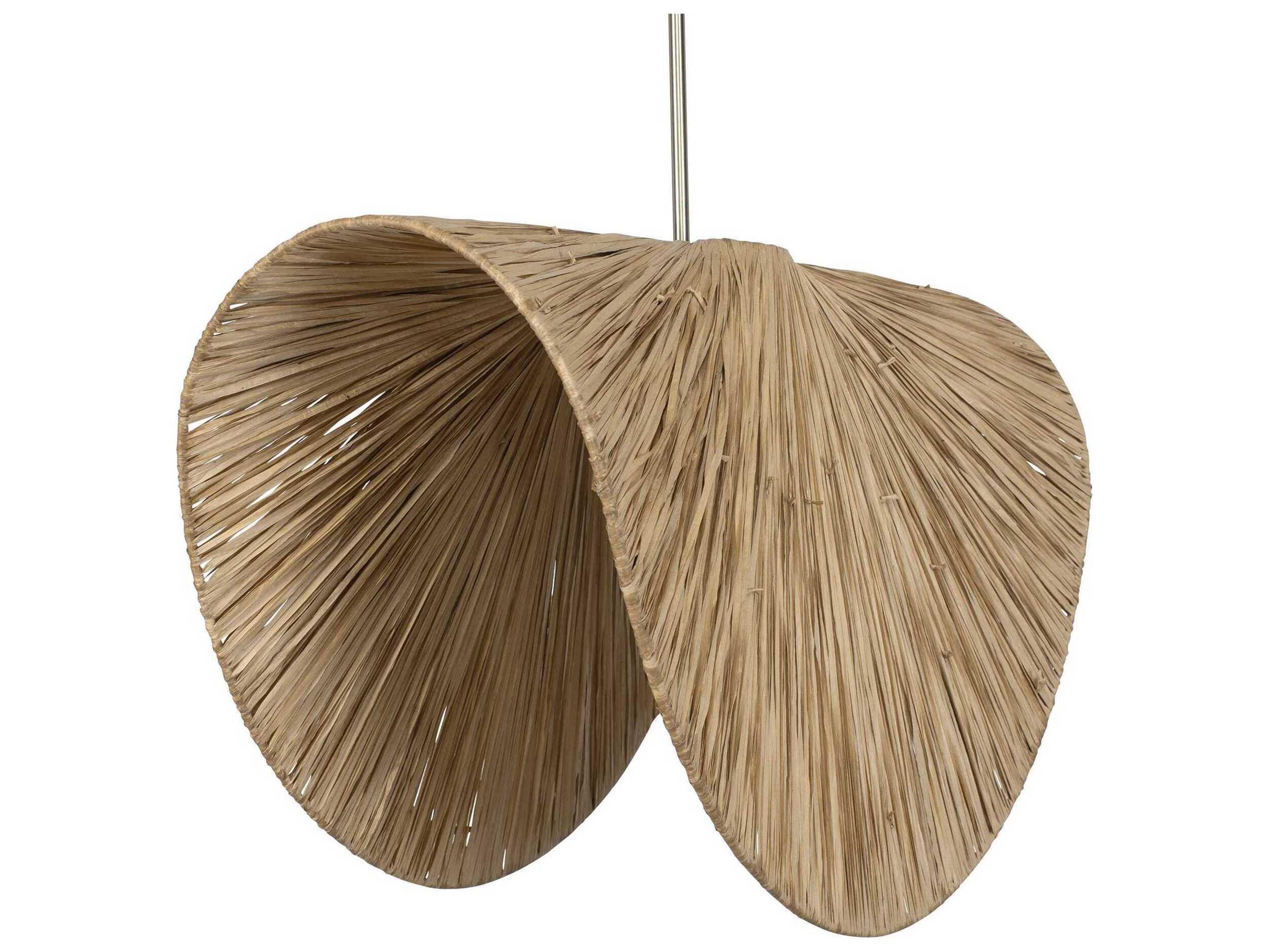 Uttermost Bend 1-Light Antique Brass Brown Pendant