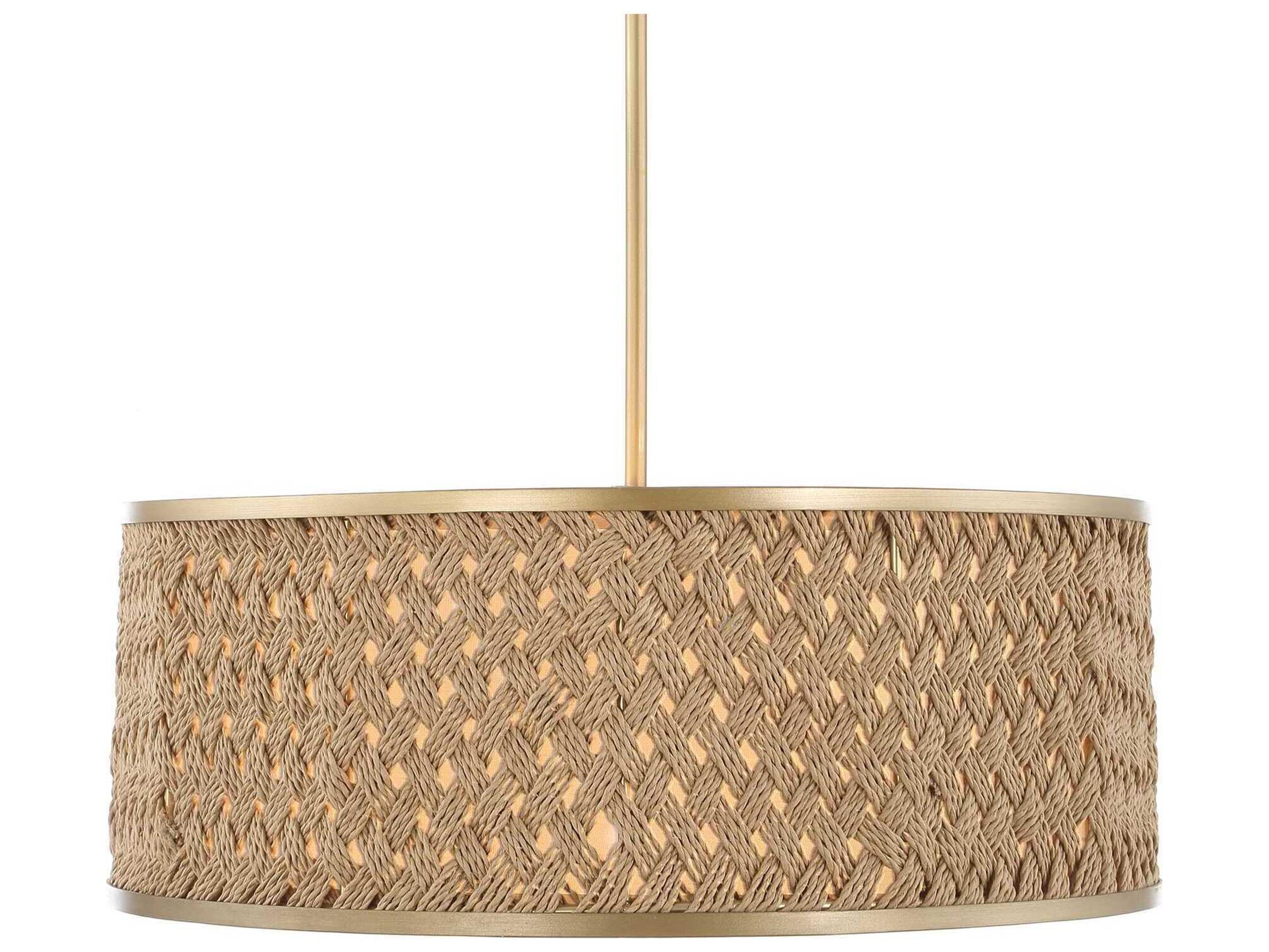 Uttermost Pinchot 4-Light Brushed Matte Gold Round Pendant