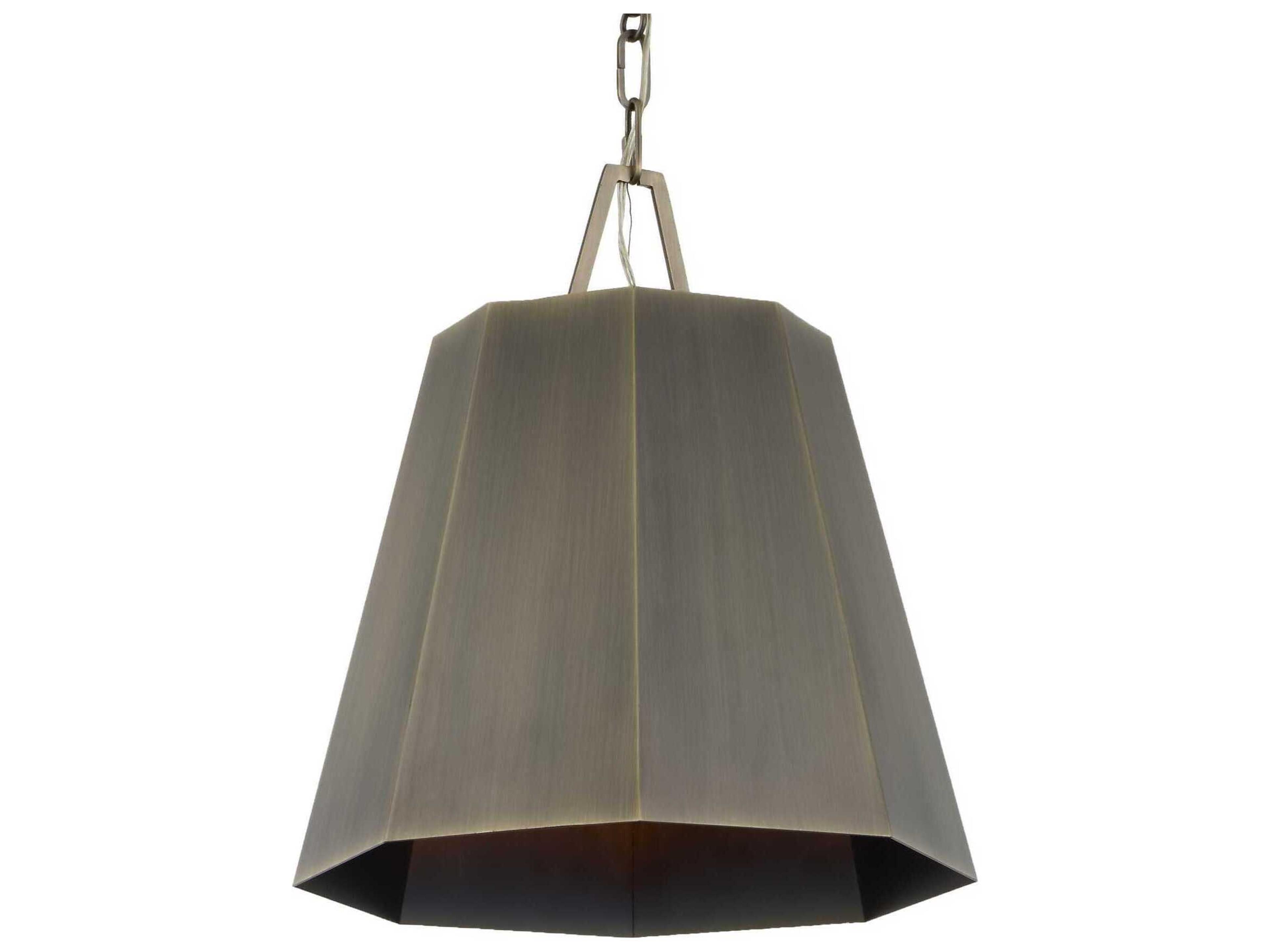 Uttermost Granada 1-Light Weathered Brass Pendant