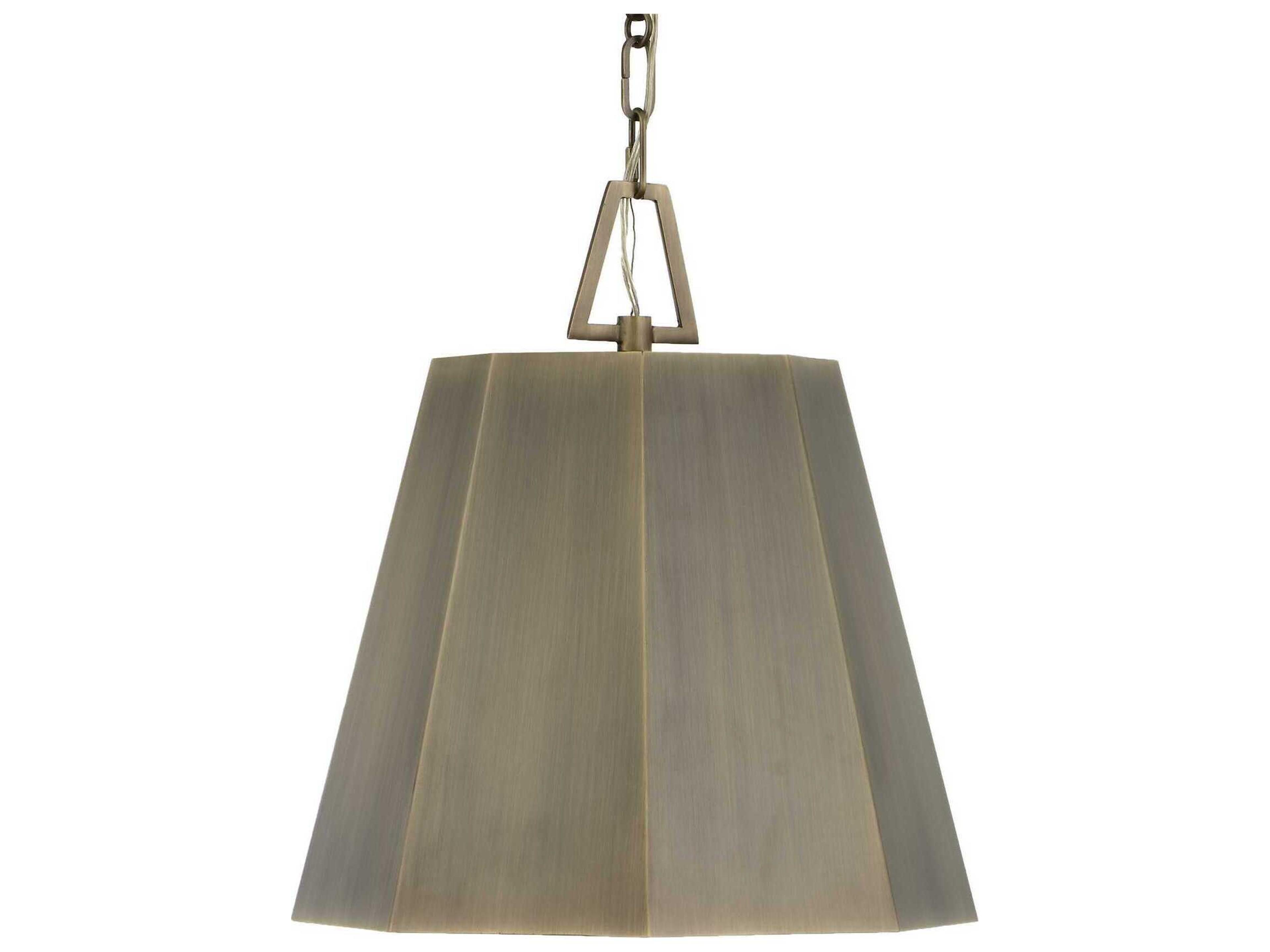 Uttermost Granada 1-Light Weathered Brass Pendant