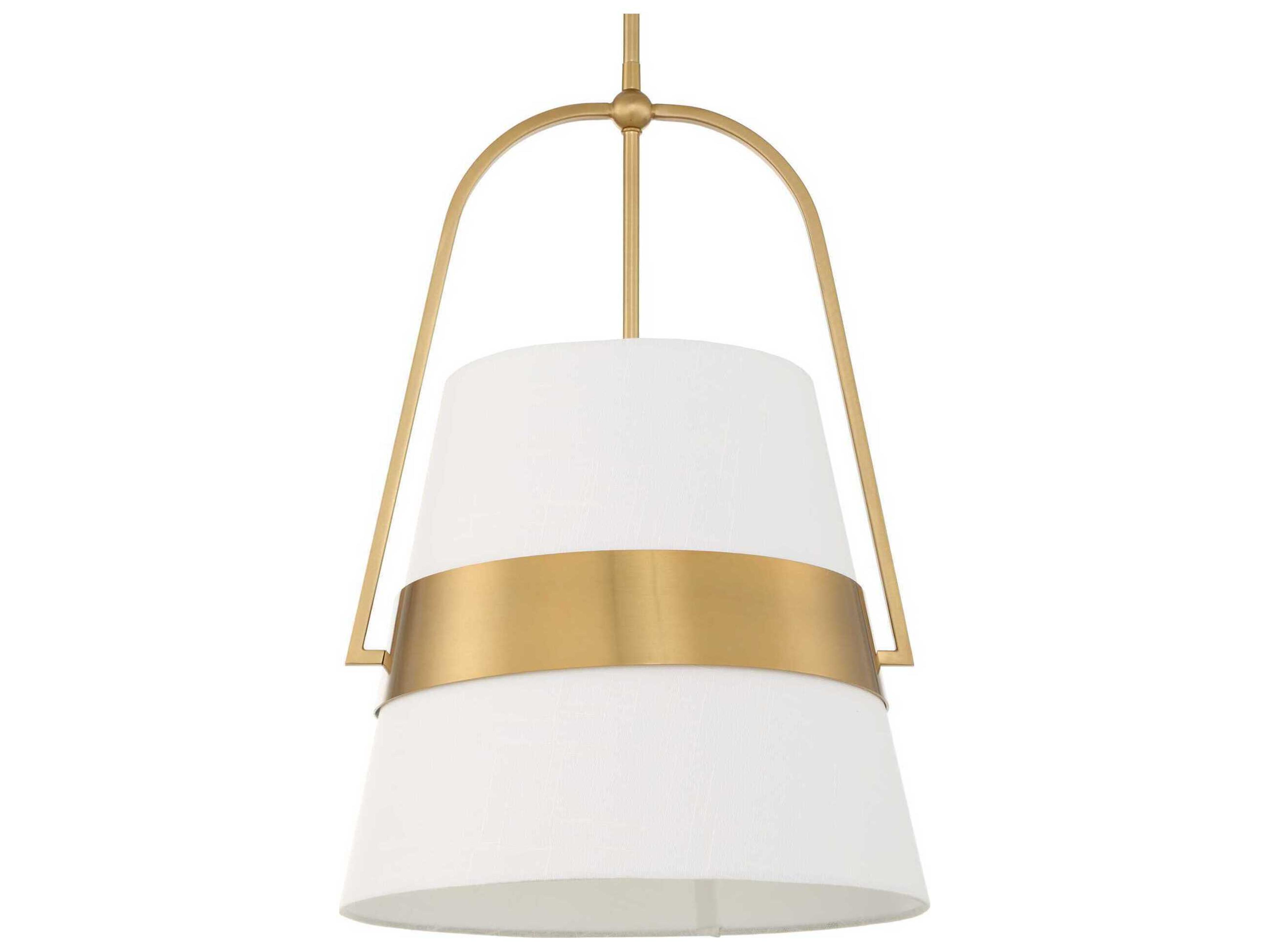 Uttermost Harness 1-Light Warm Brass Bell Pendant