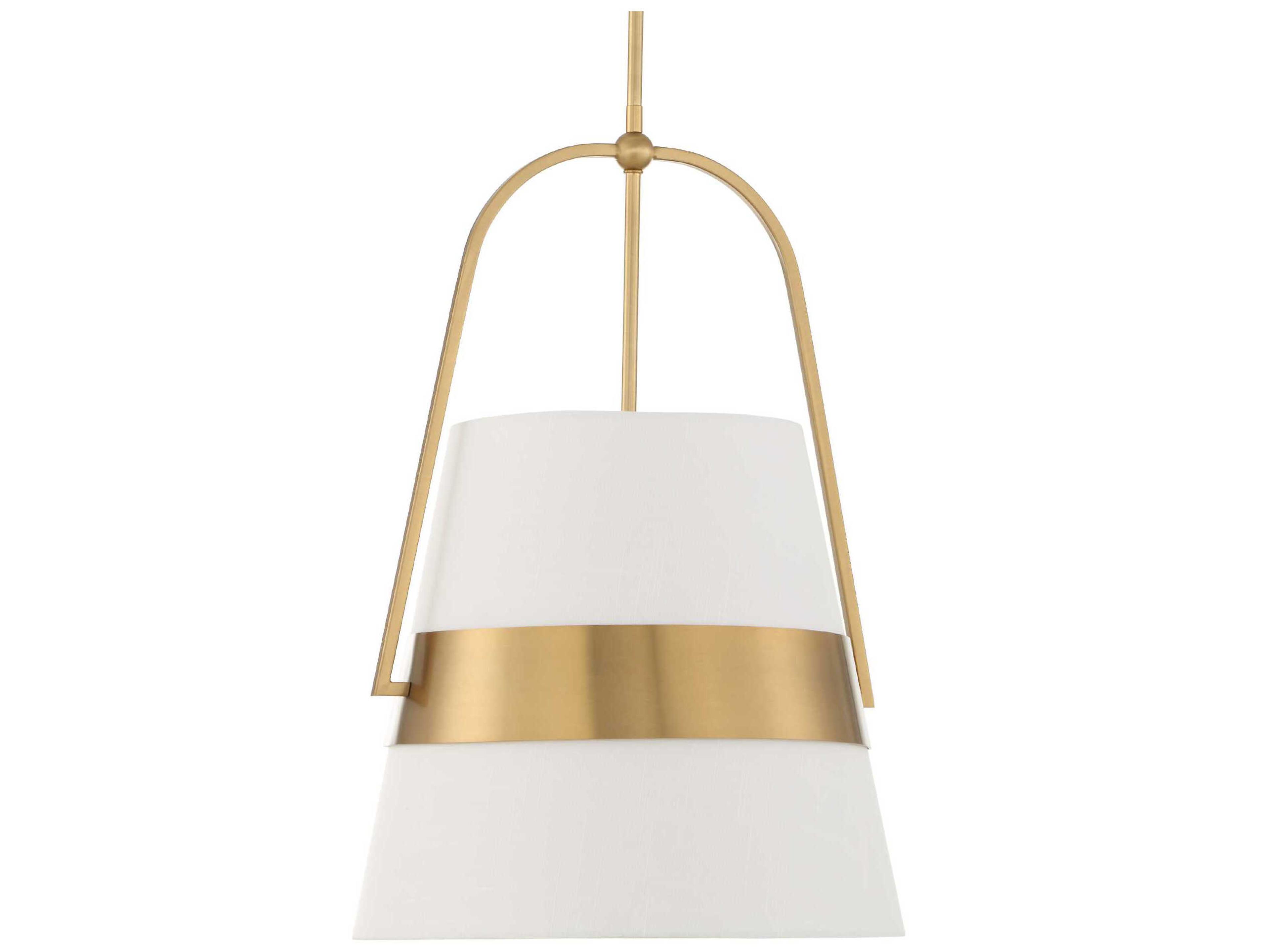 Uttermost Harness 1-Light Warm Brass Bell Pendant
