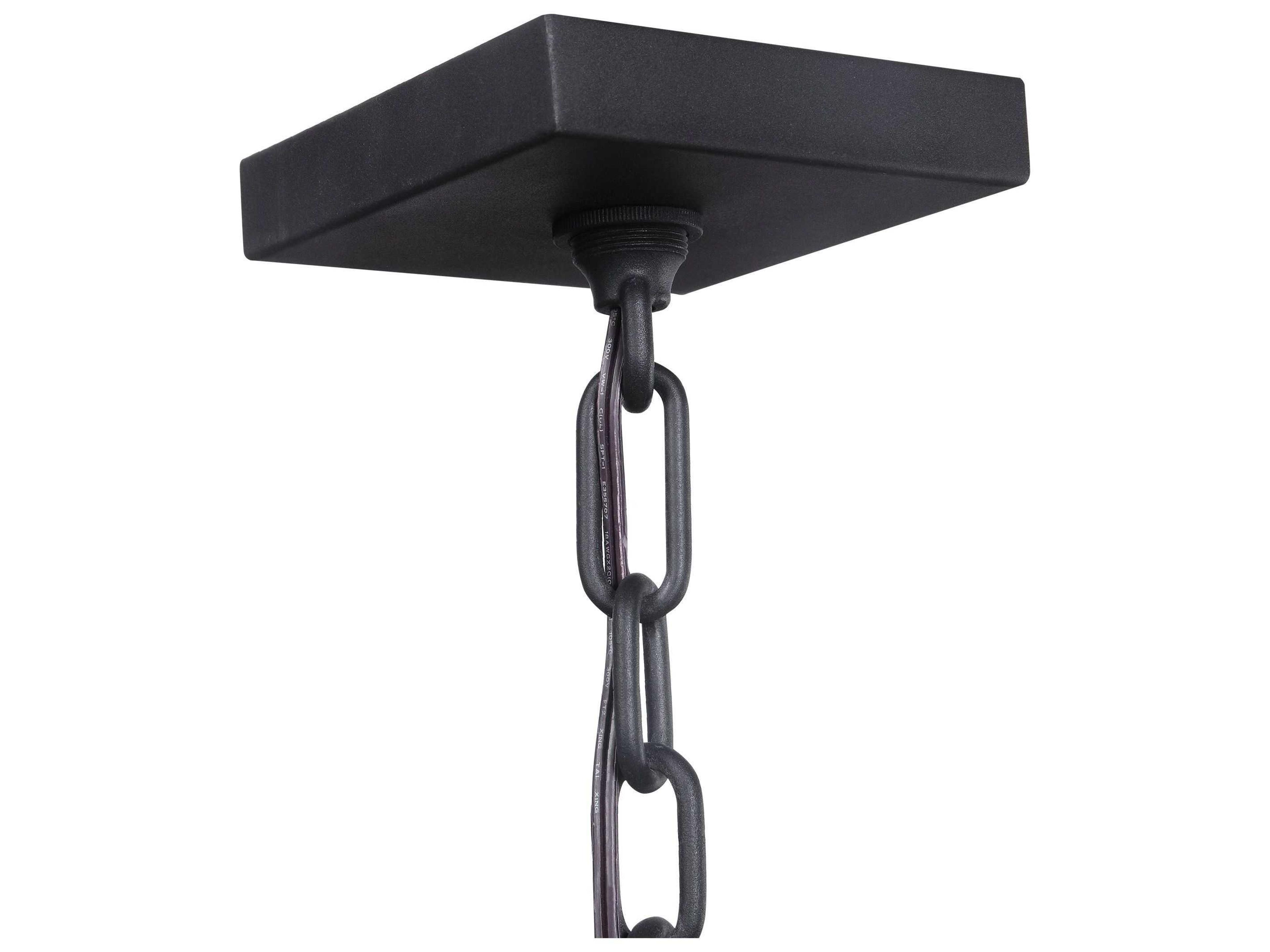 Uttermost Jarsdel 1-Light Black Antique Brass Glass Cylinder Mini Pendant