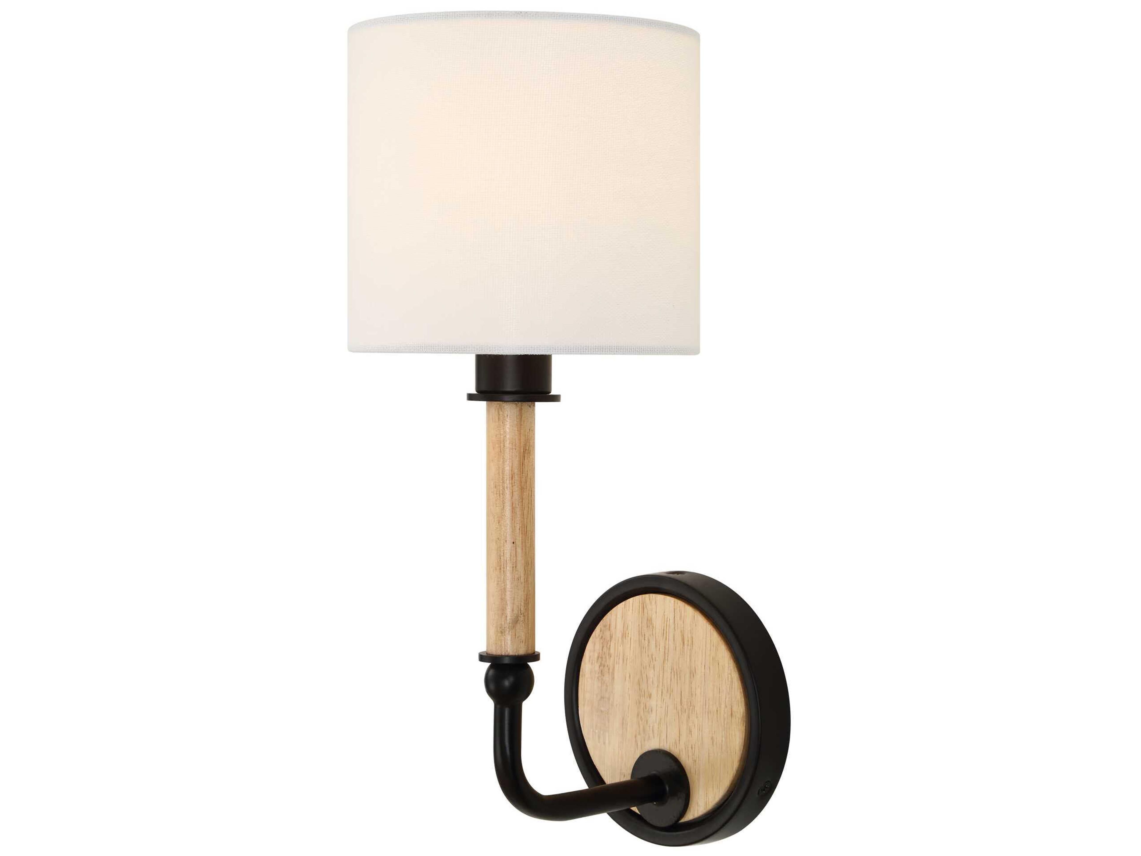 Franconia 1-Light Matte Black Wall Sconce