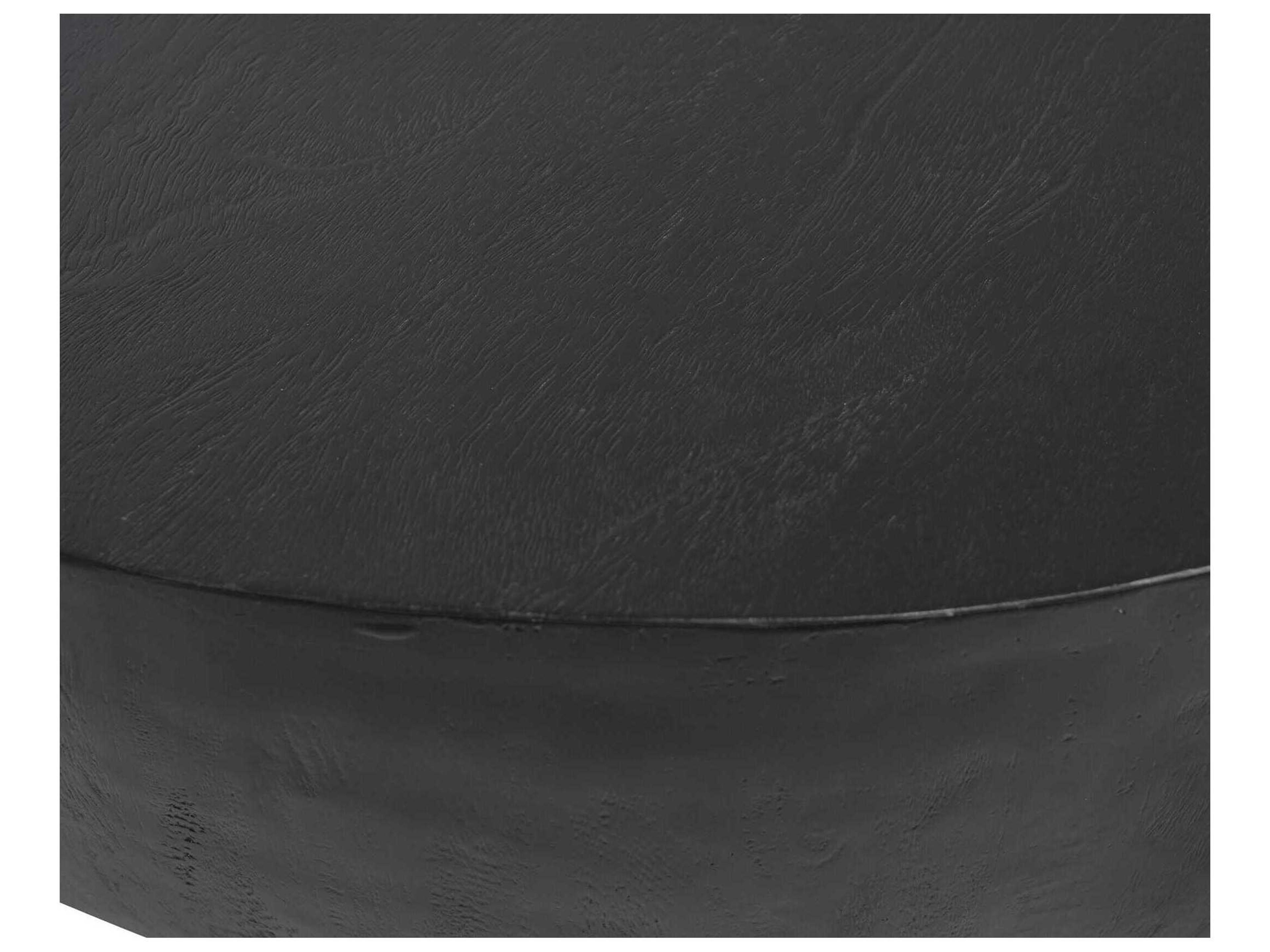 Uttermost Lark Round Wood Ebony Coffee Table