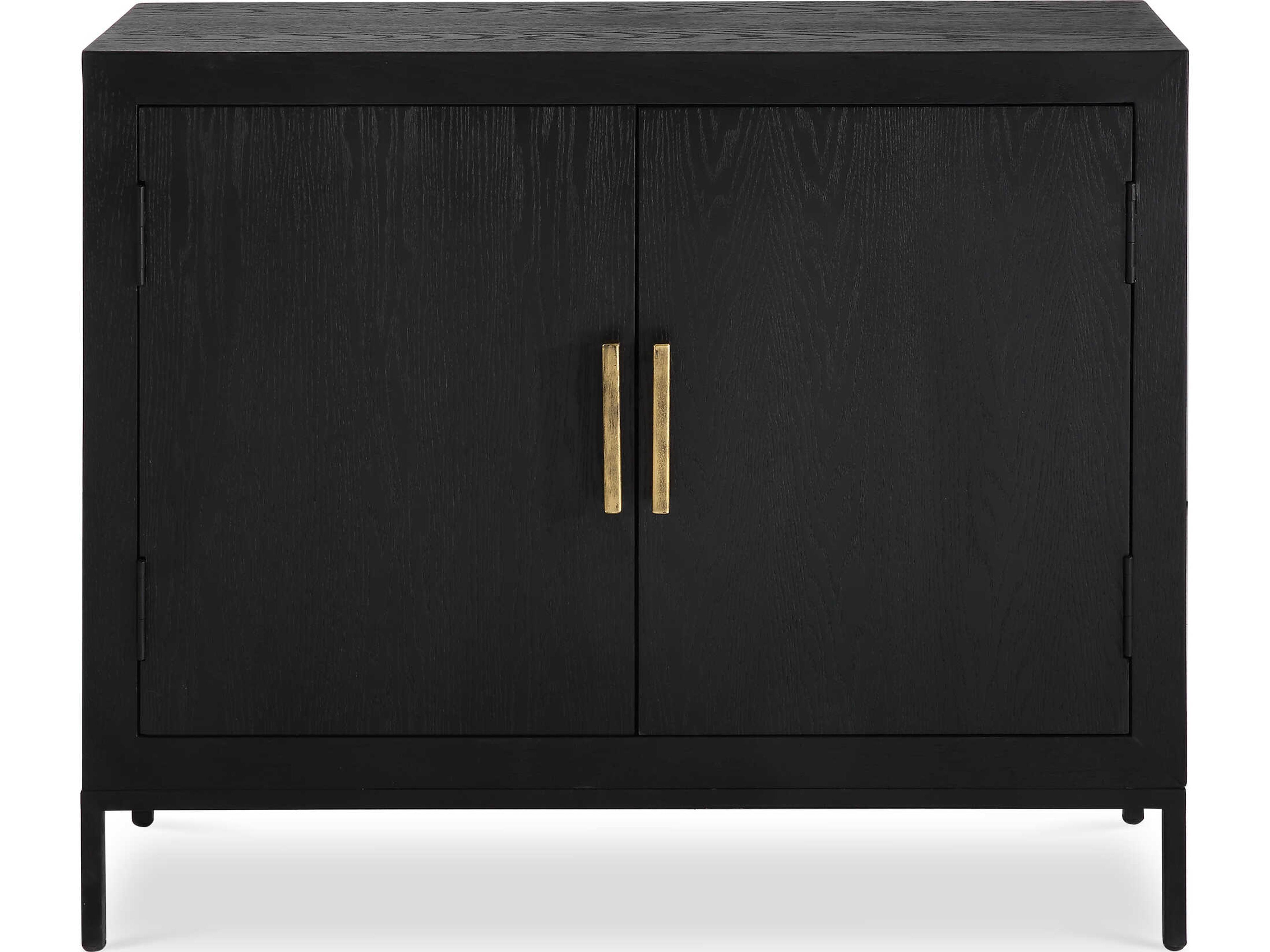 Front Range 2-Door Accent Cabinet in Dark Ebony Oak Veneer