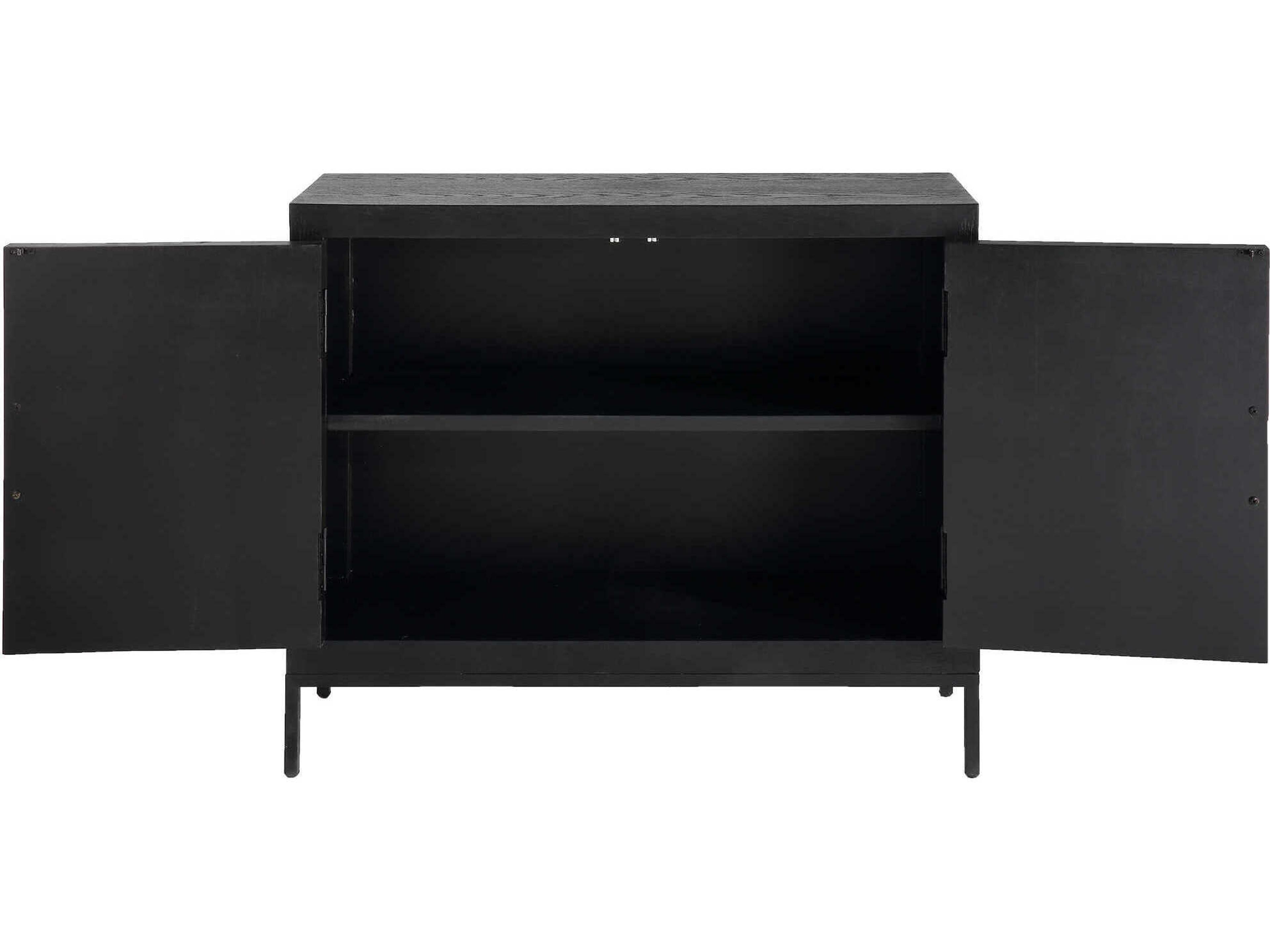 Uttermost Dark Ebony Oak Black Wood Accent Chest