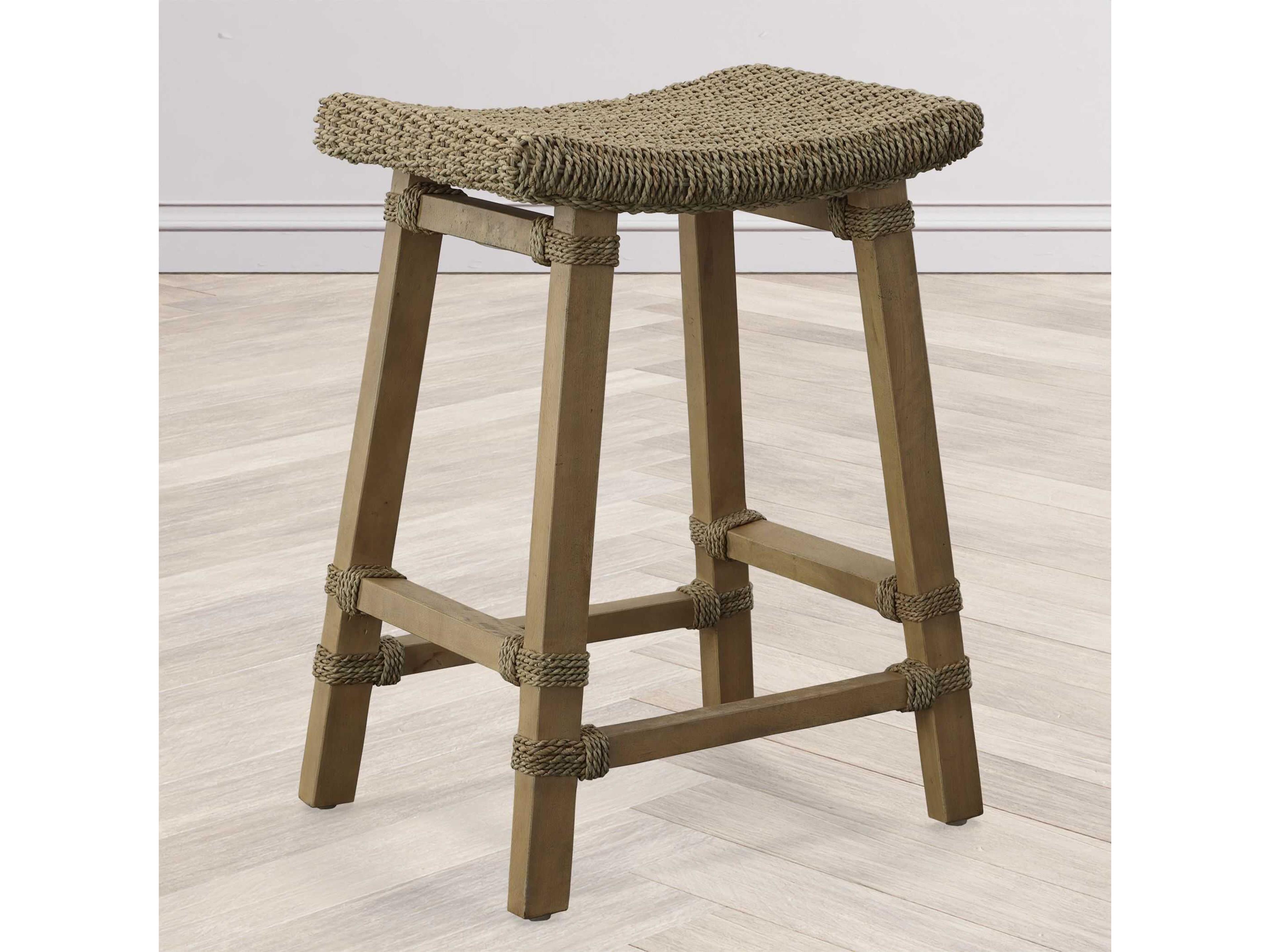 Uttermost Everglade Mango Wood Natural Counter Stool