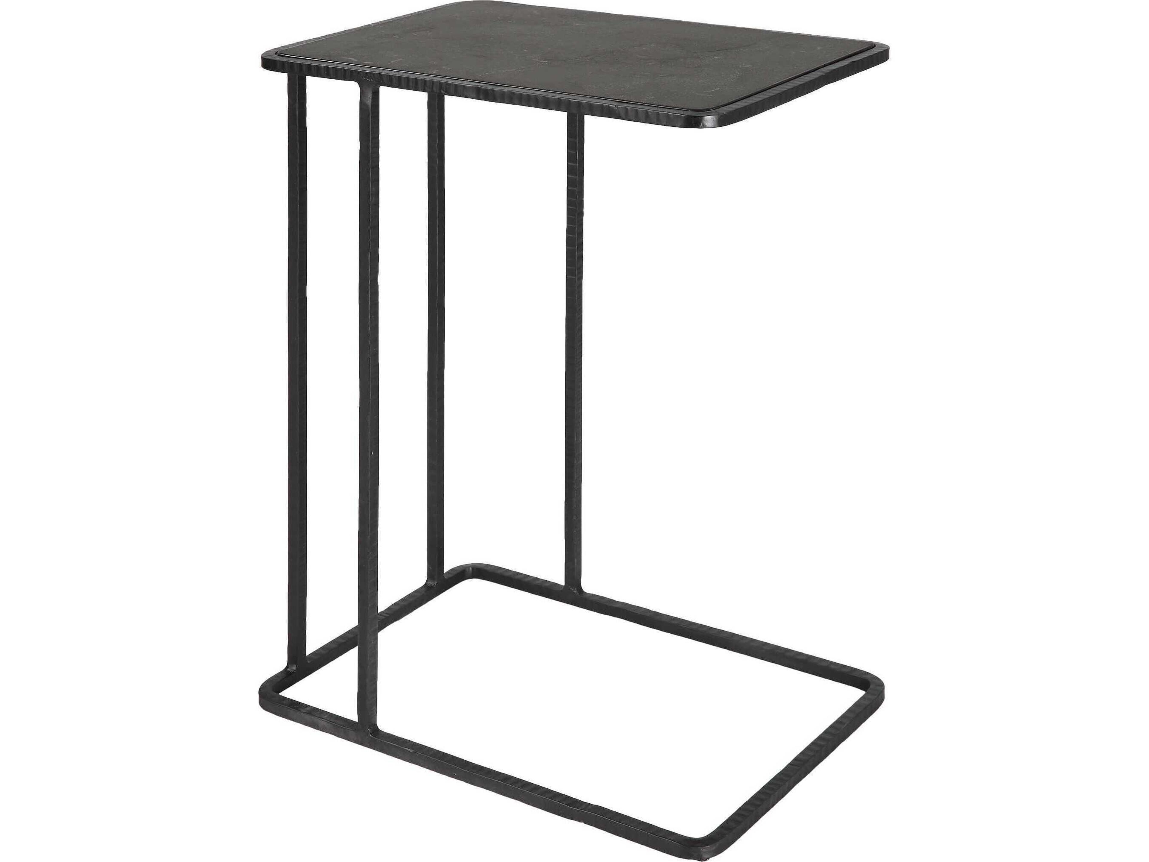 Cavern Rectangular Metal Iron End Table