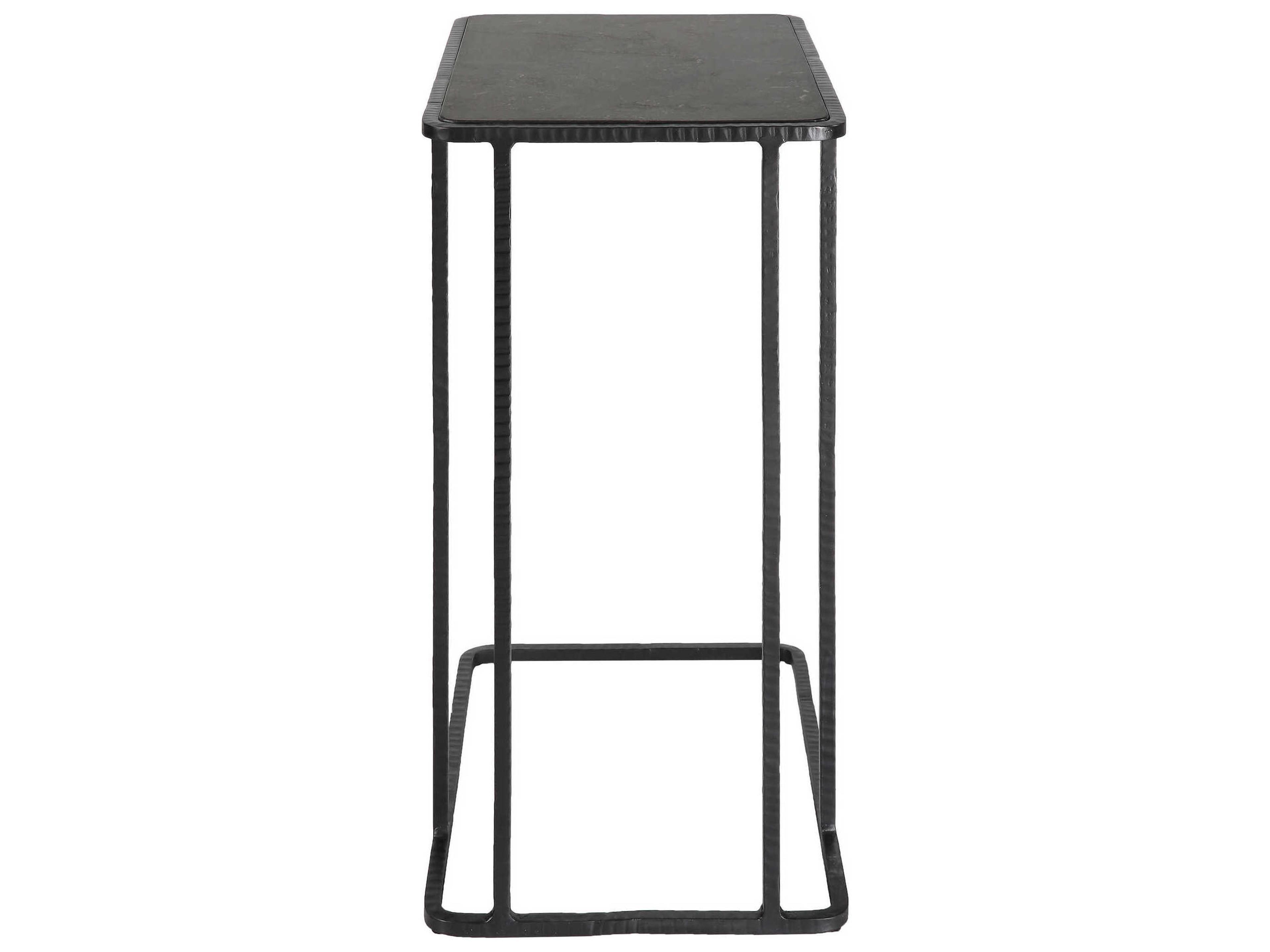 Uttermost Cavern Rectangular Metal Iron End Table
