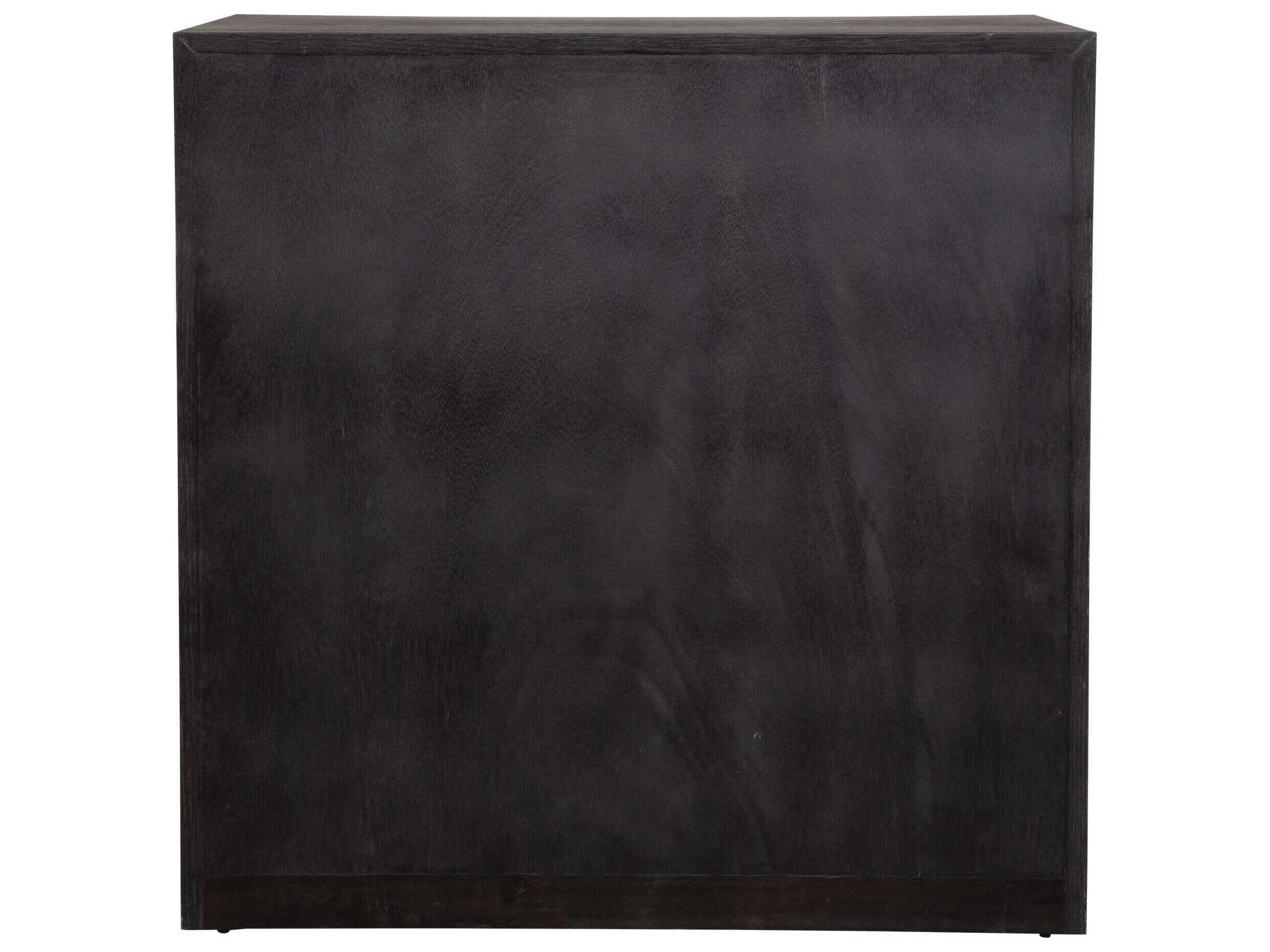 Uttermost Besos Dark Walnut Brown Oak Wood Accent Chest