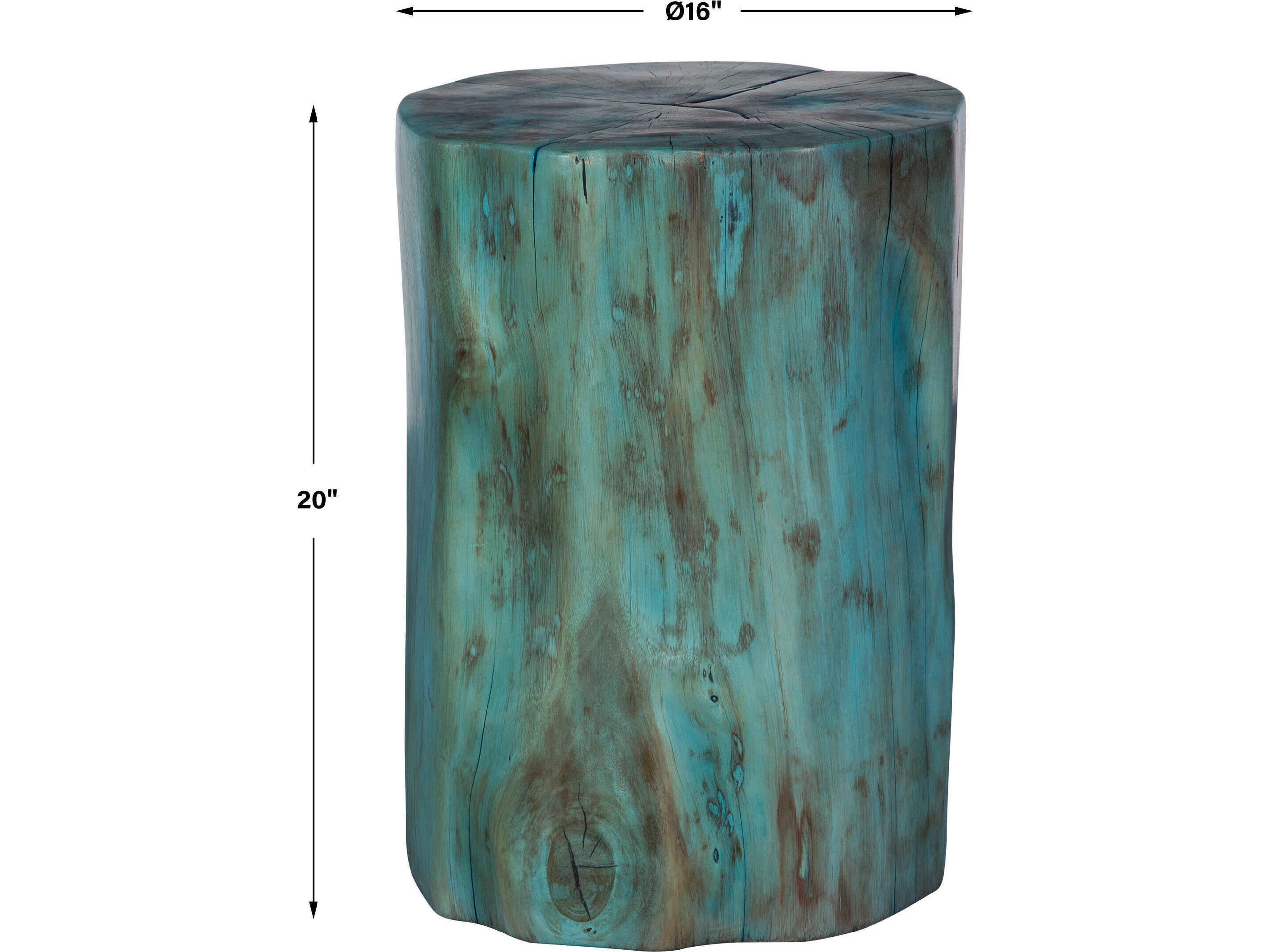 Uttermost Blue Accent Stool
