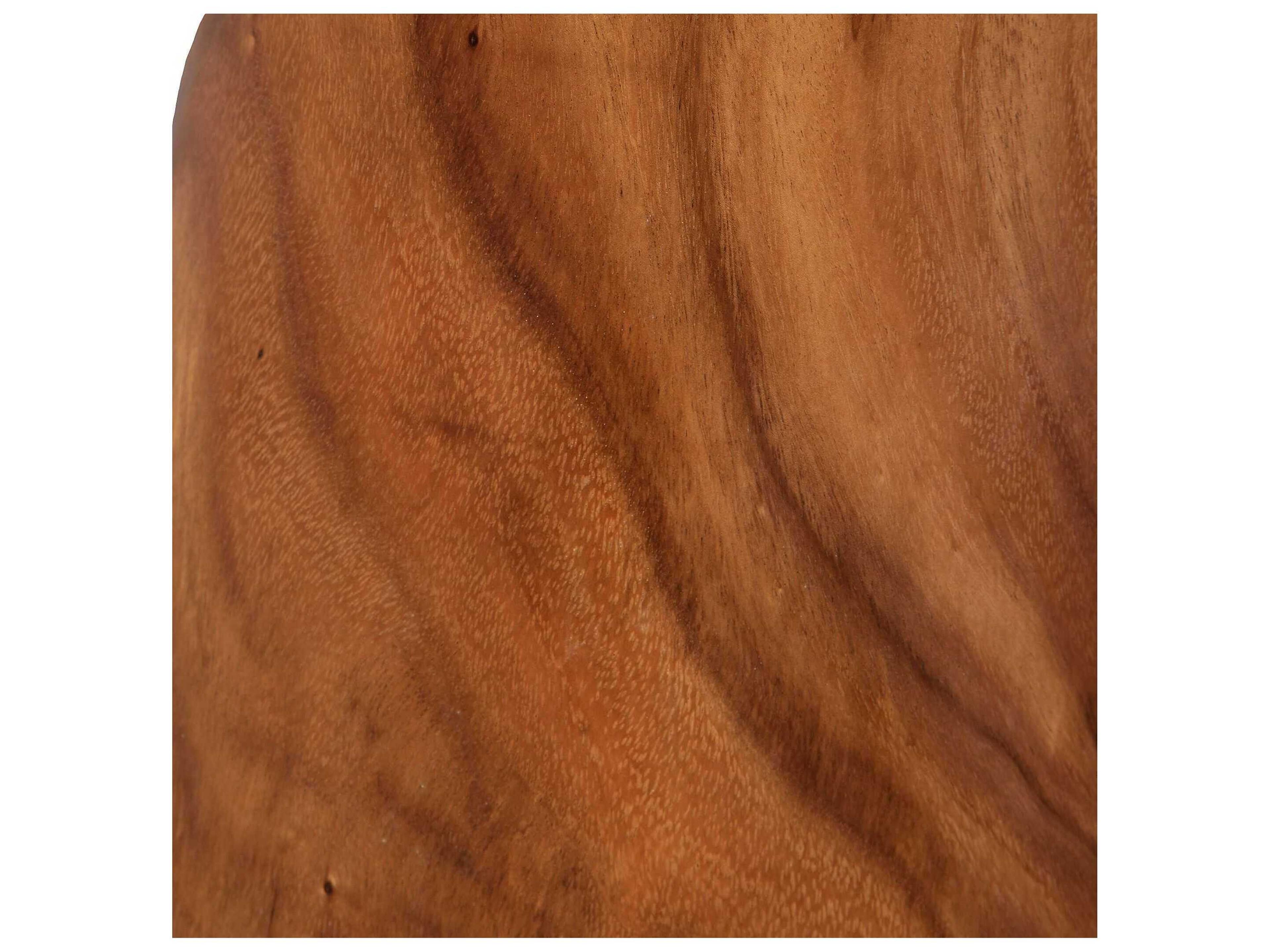 Uttermost Swell Round Wood Natural Honey End Table