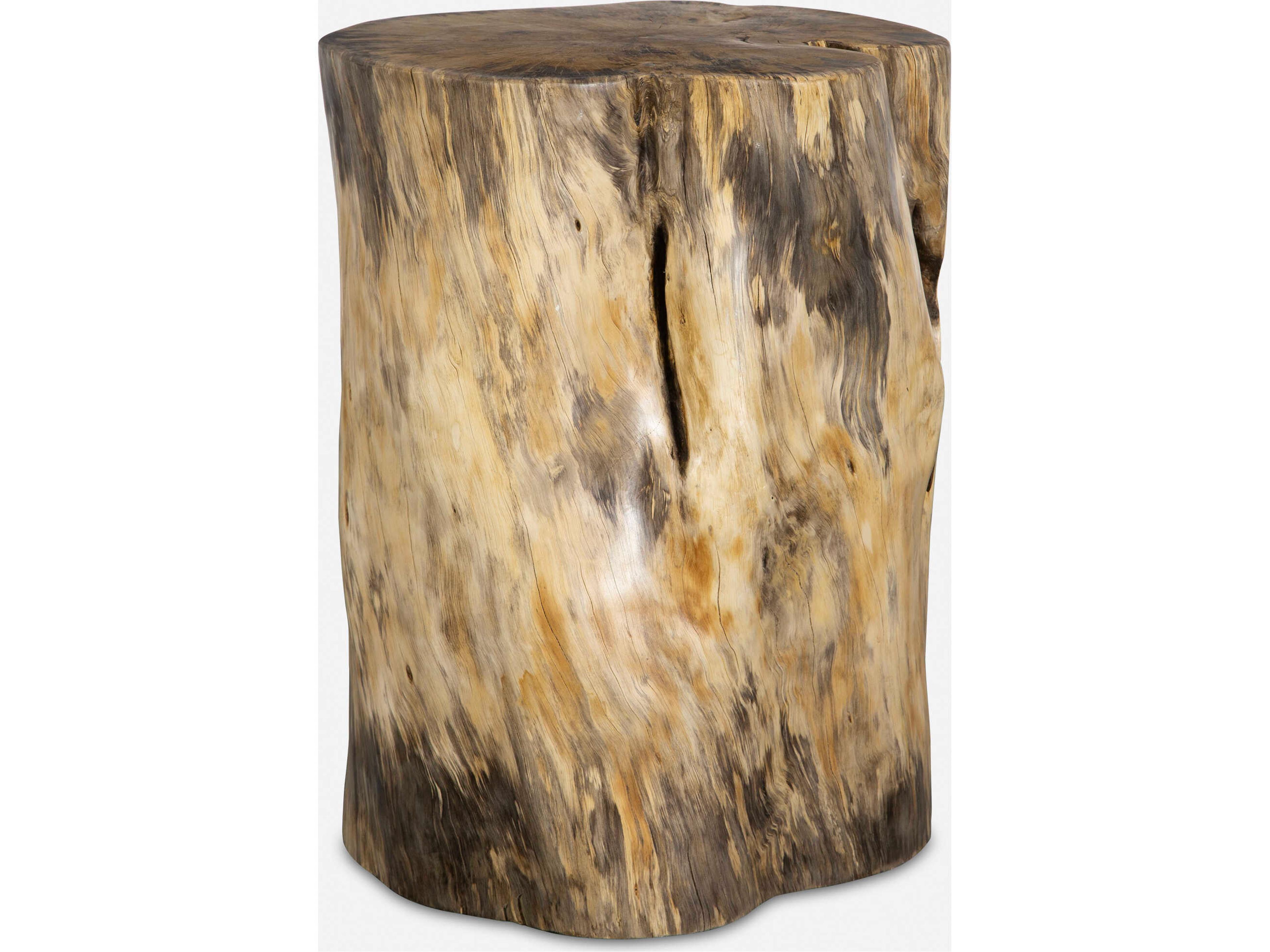 Natural Brown Accent Stool