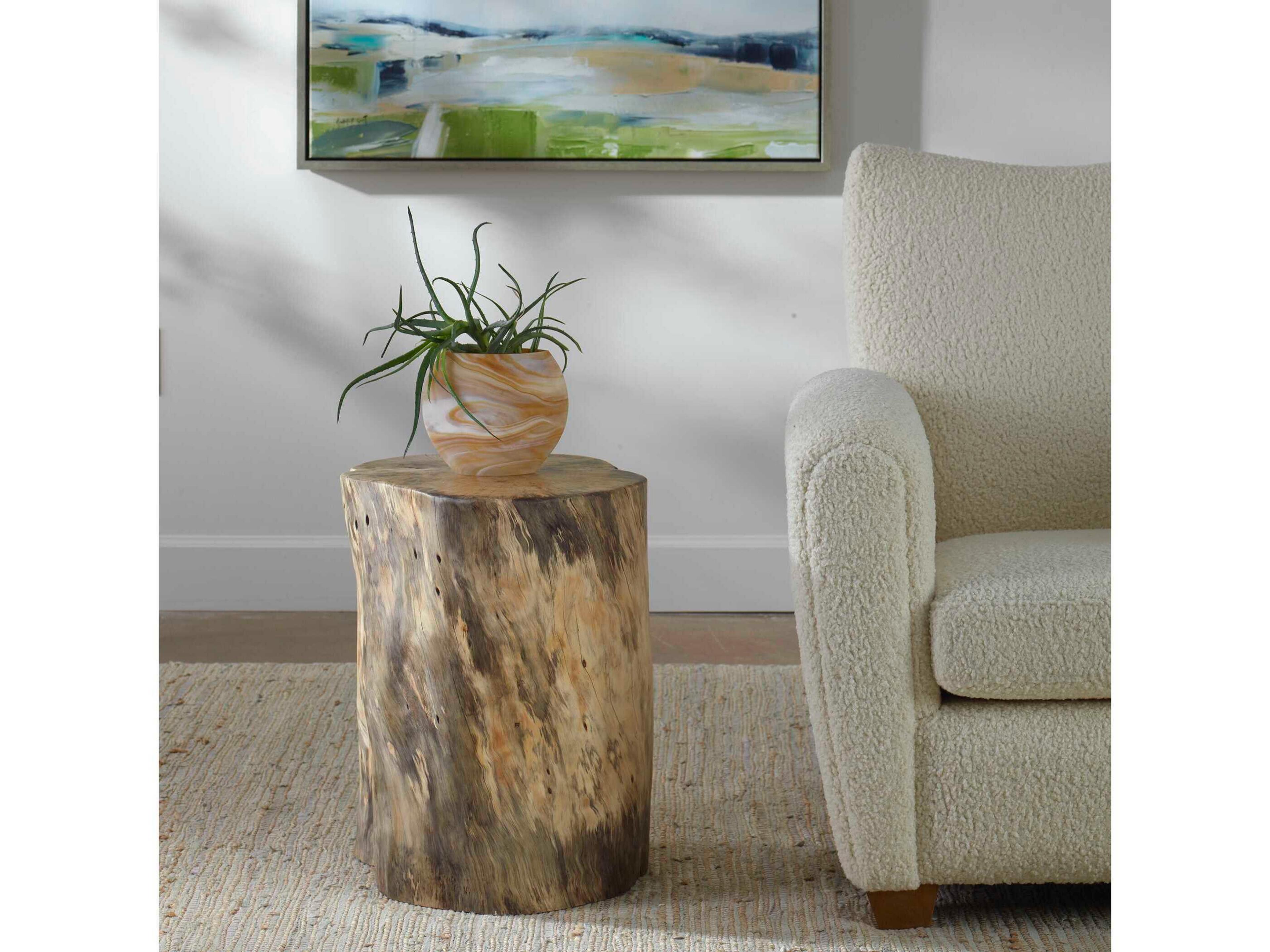 Uttermost Natural Brown Accent Stool