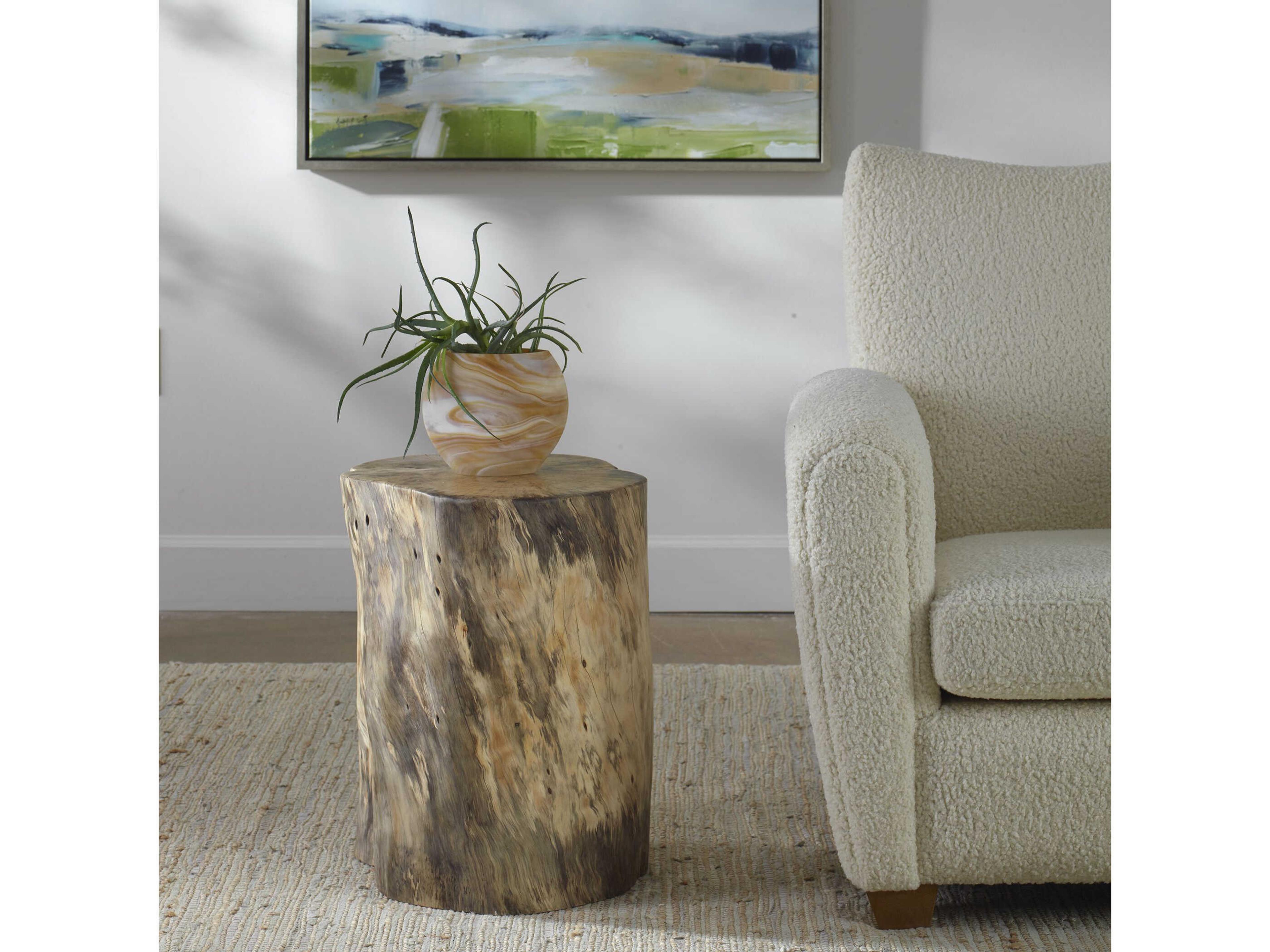 Uttermost Natural Brown Accent Stool