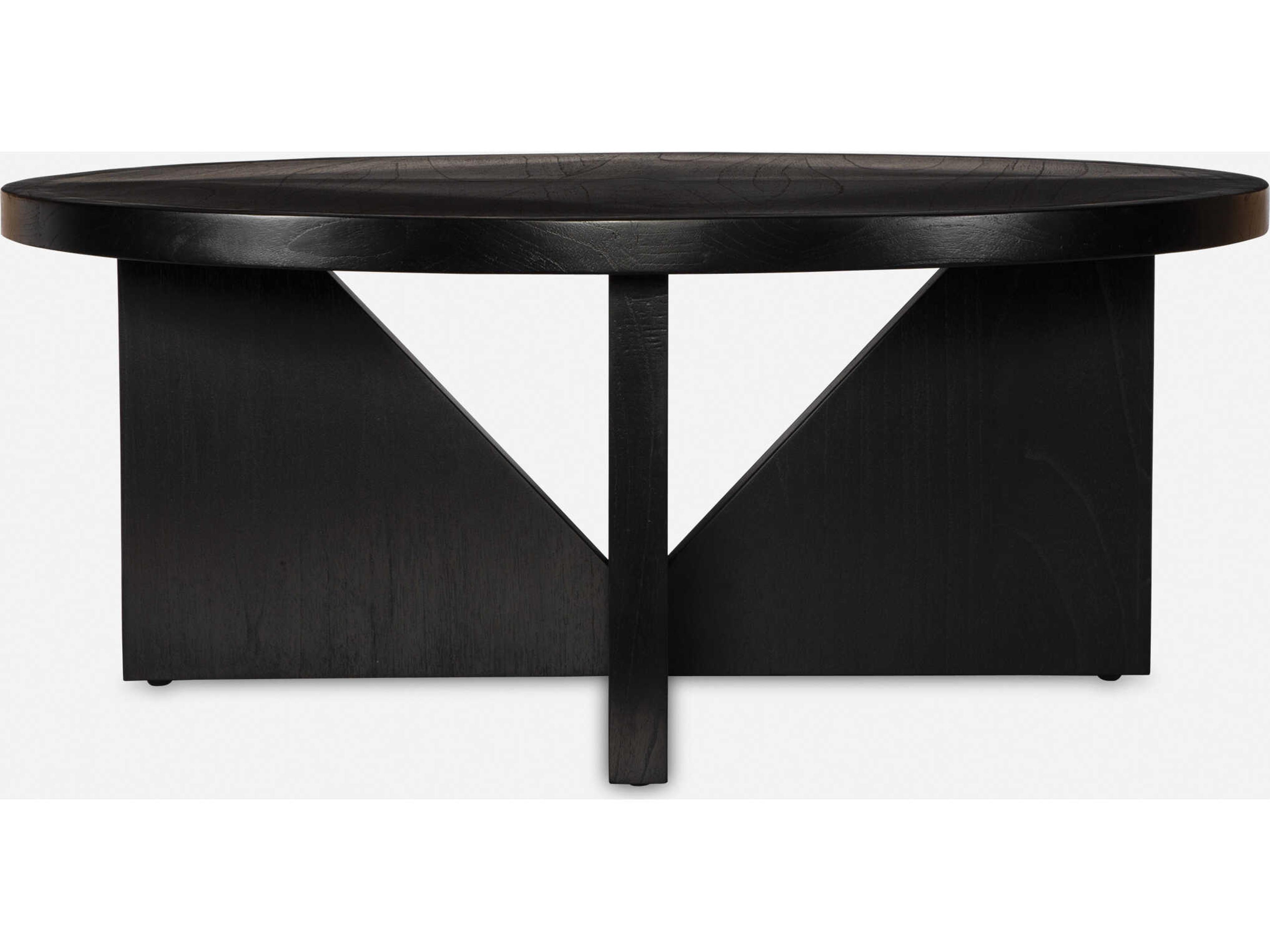 Nadette Round Wood Dark Espresso Coffee Table