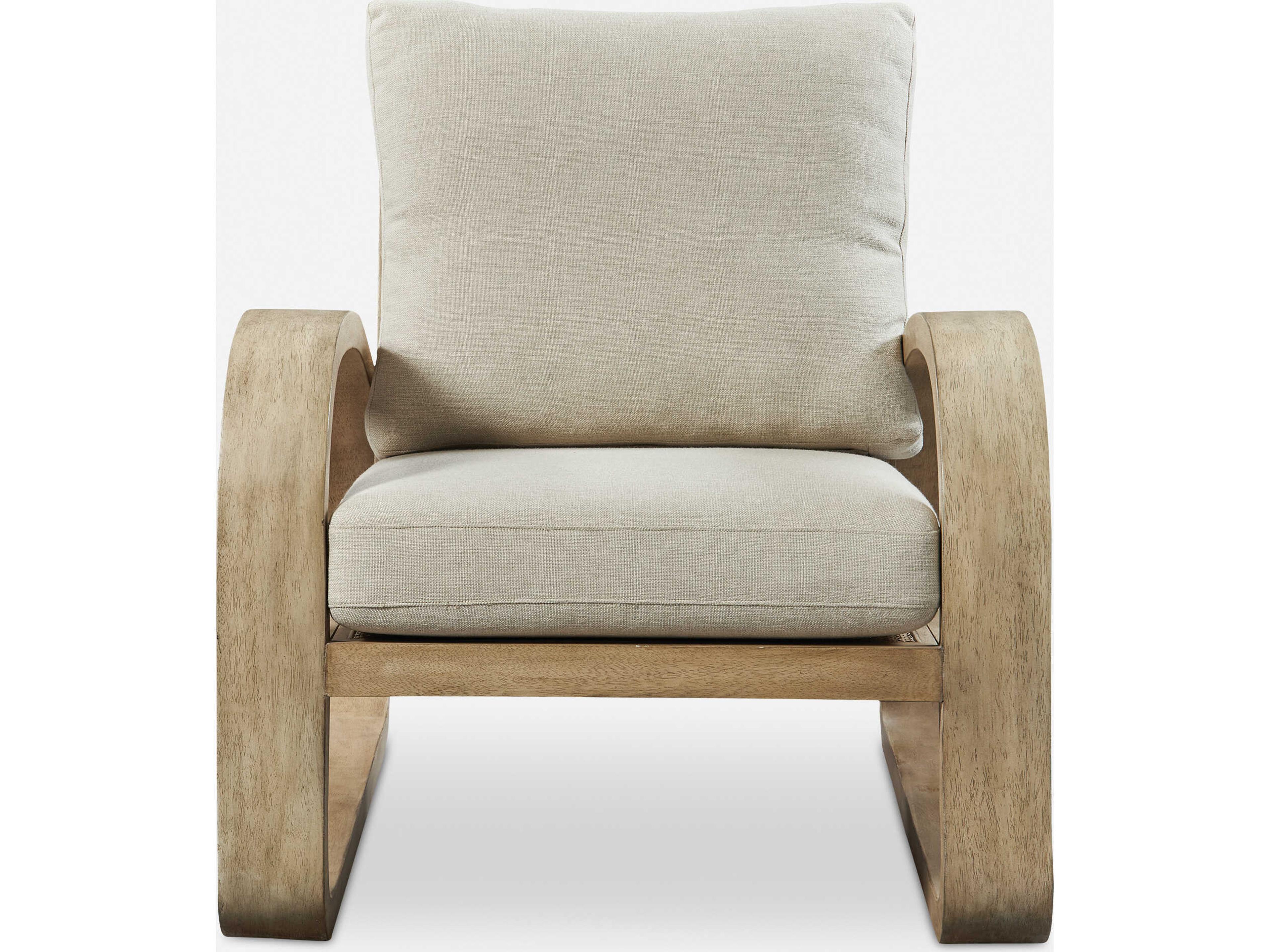 Barbora Beige Fabric Accent Chair