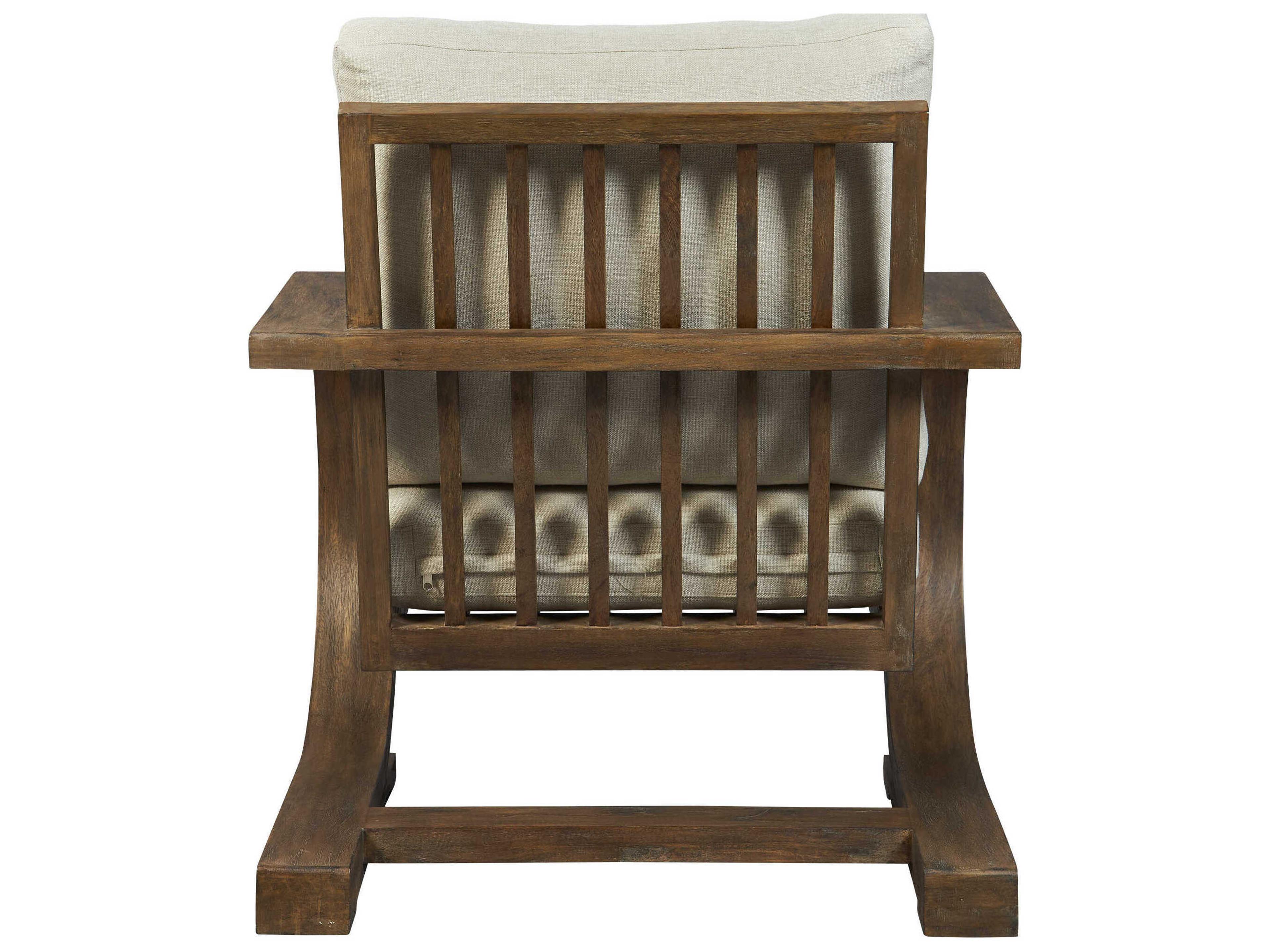 Uttermost Bedrich Beige Fabric Accent Chair