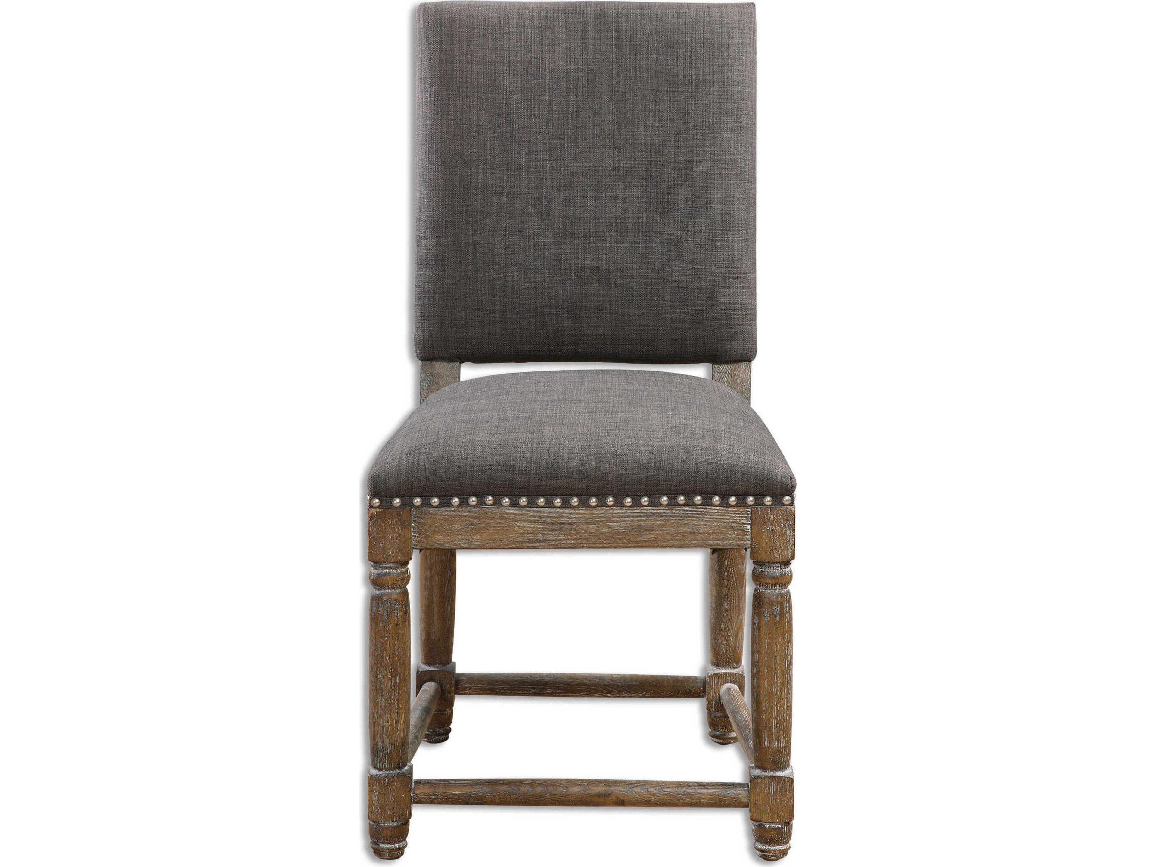 Uttermost Laurens Gray Fabric Accent Chair