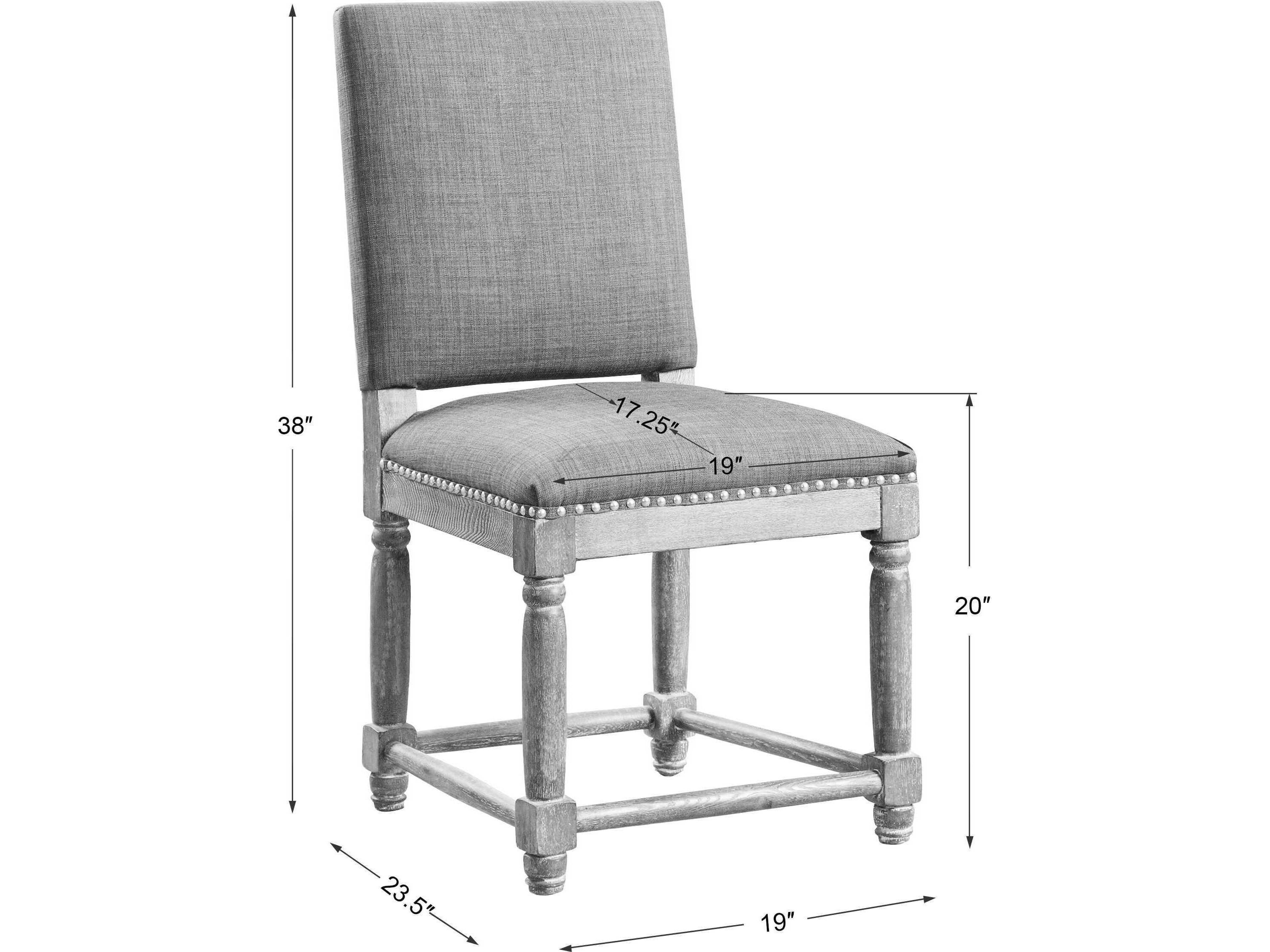 Uttermost Laurens Gray Fabric Accent Chair