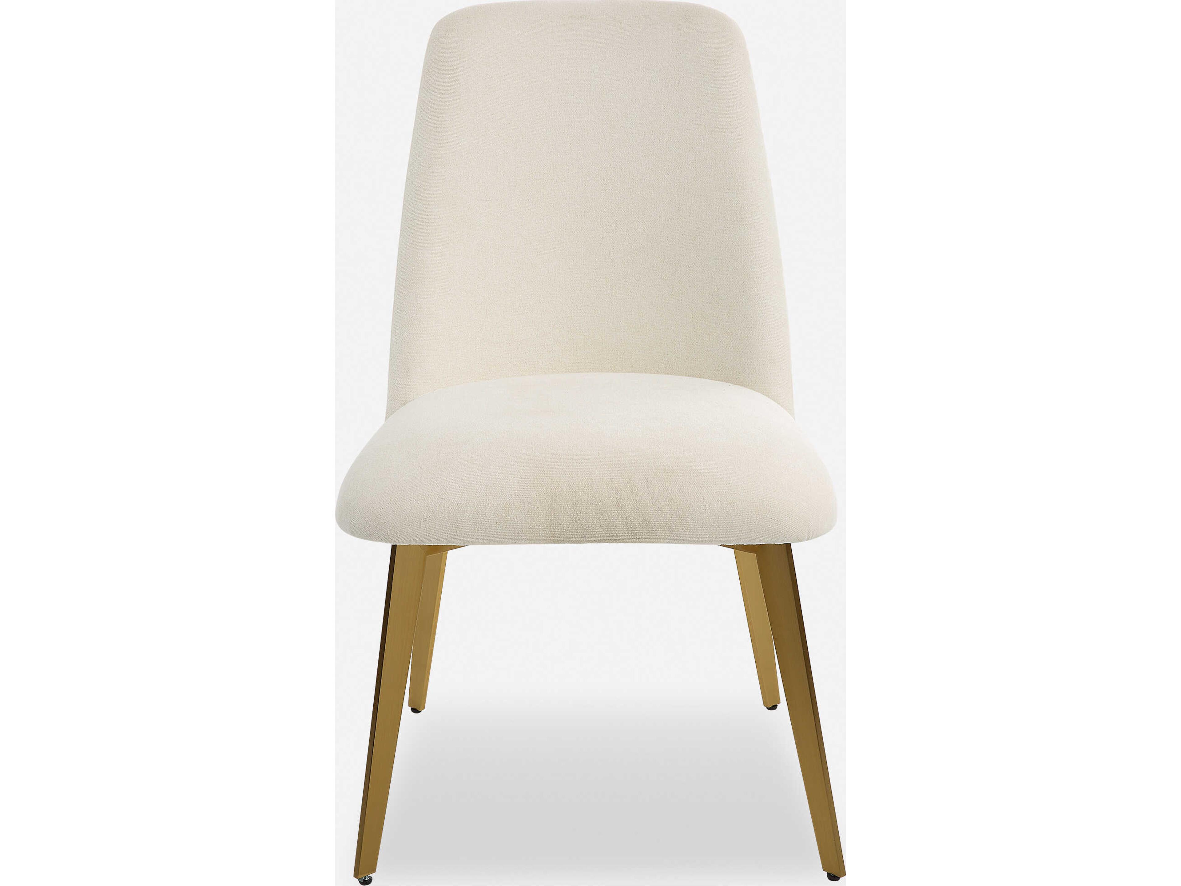 Vantage Ply Wood White Upholstered Side Dining Chair