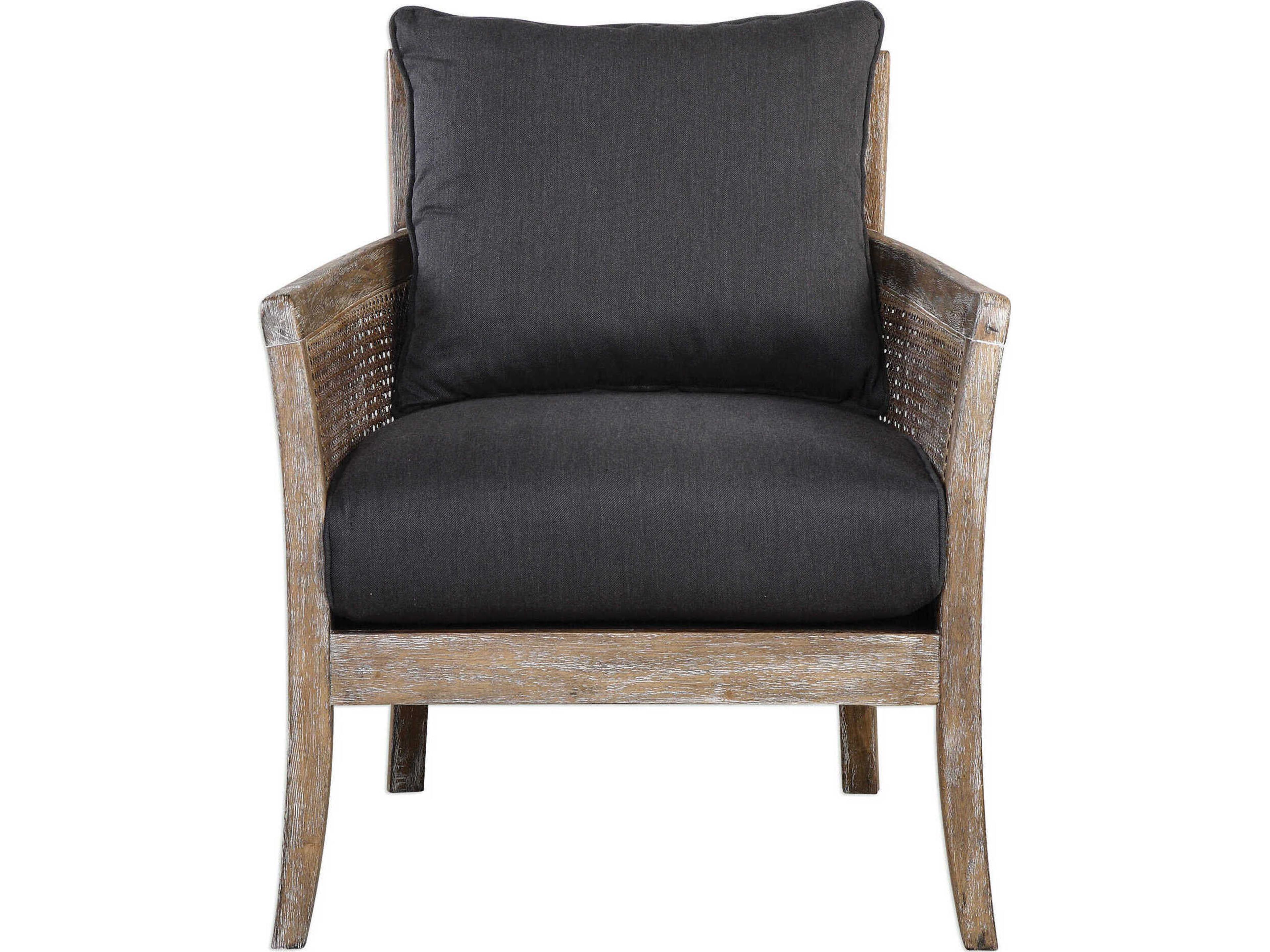 Encore Gray Fabric Accent Chair