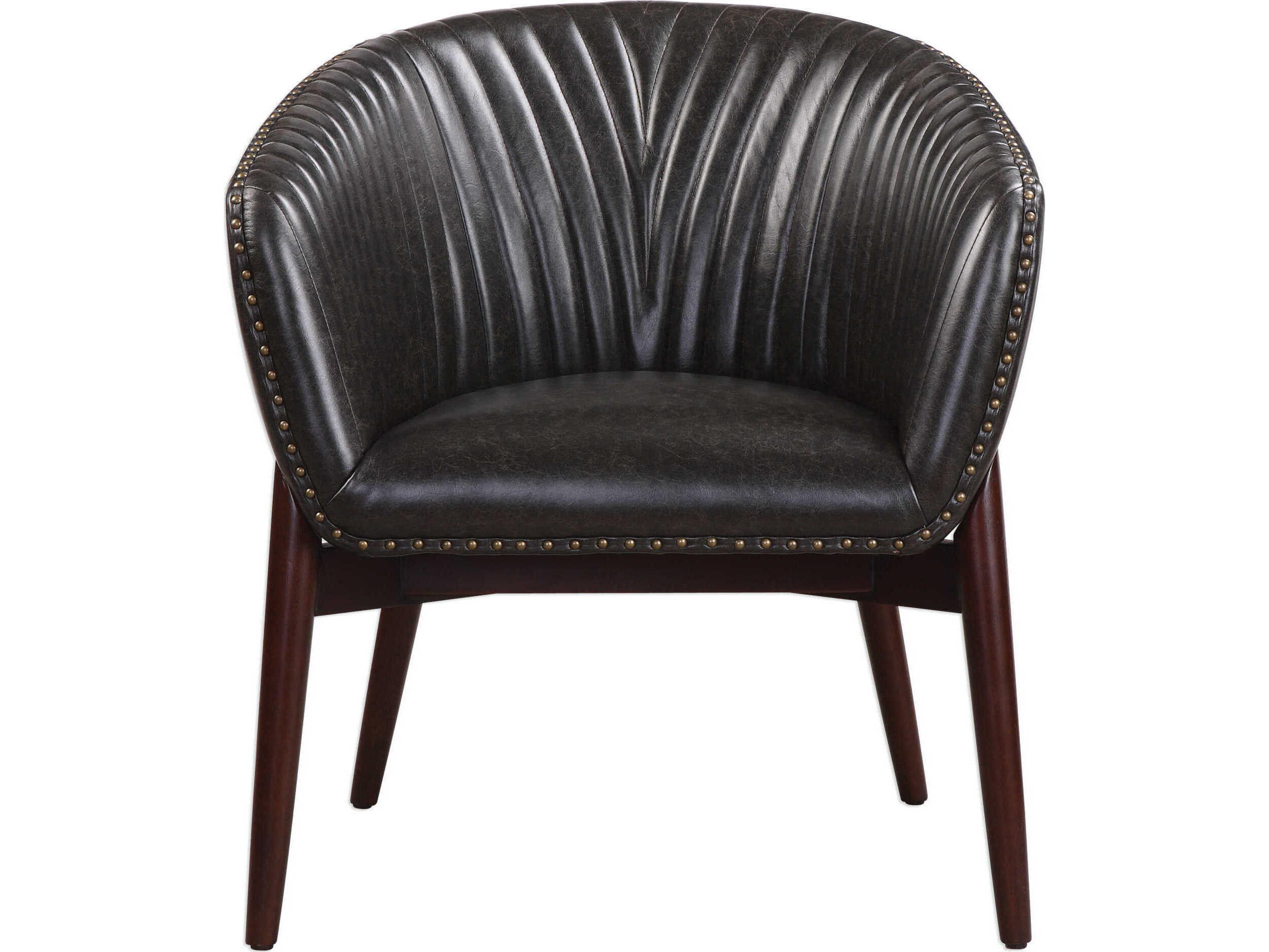 Uttermost Anders Black Accent Chair