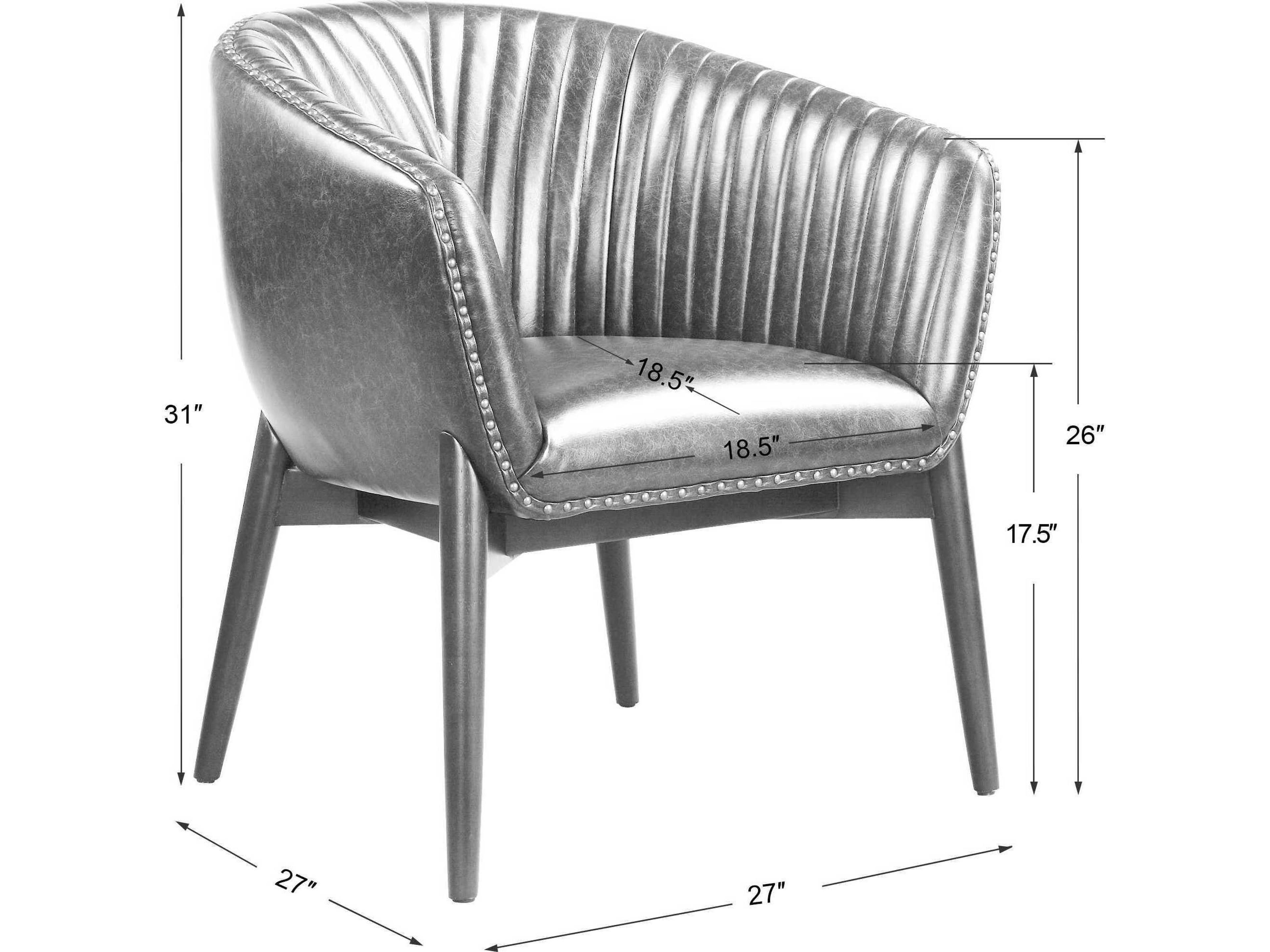 Uttermost Anders Black Accent Chair