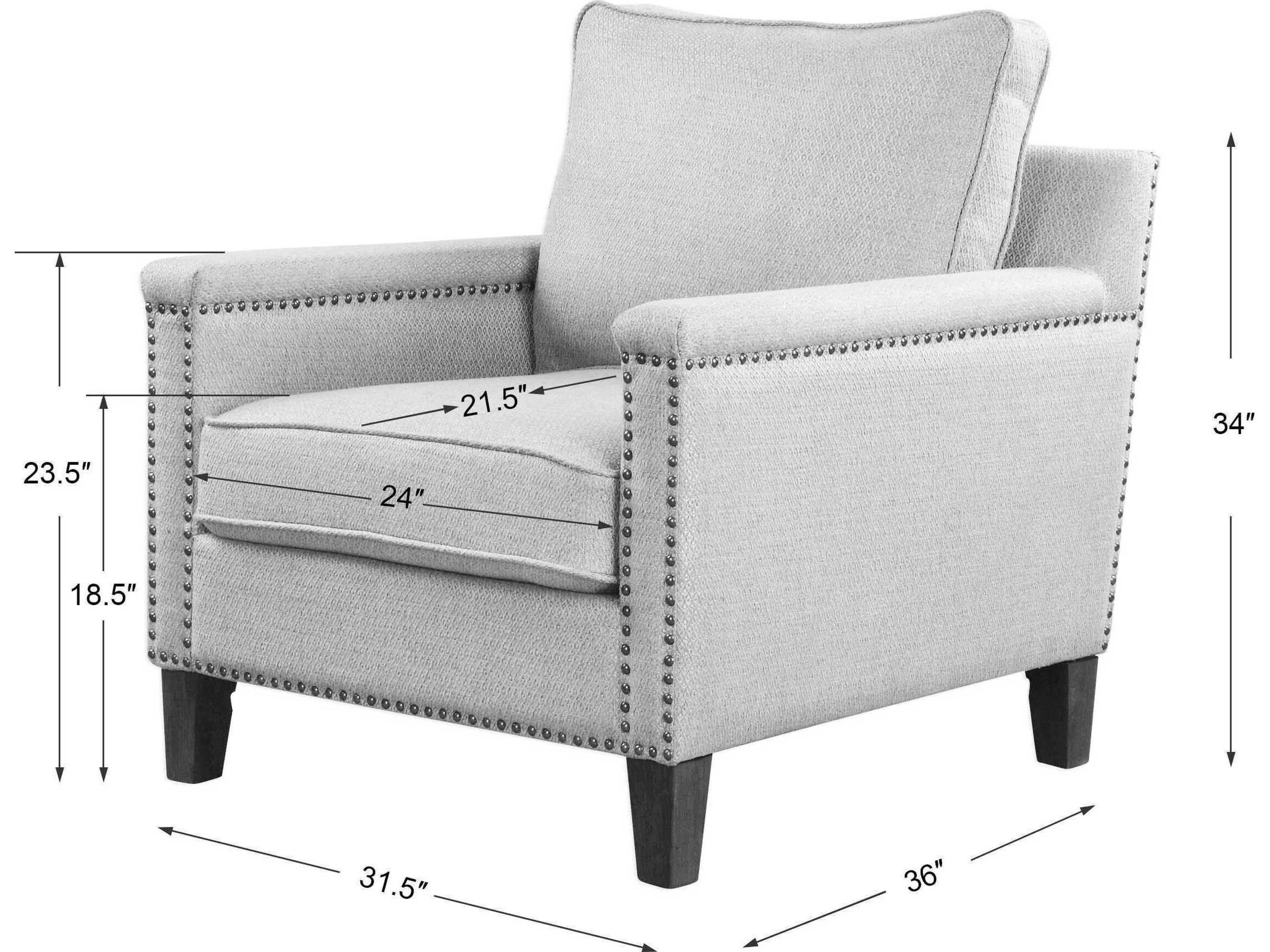 Uttermost Charlotta Blue Fabric Accent Chair