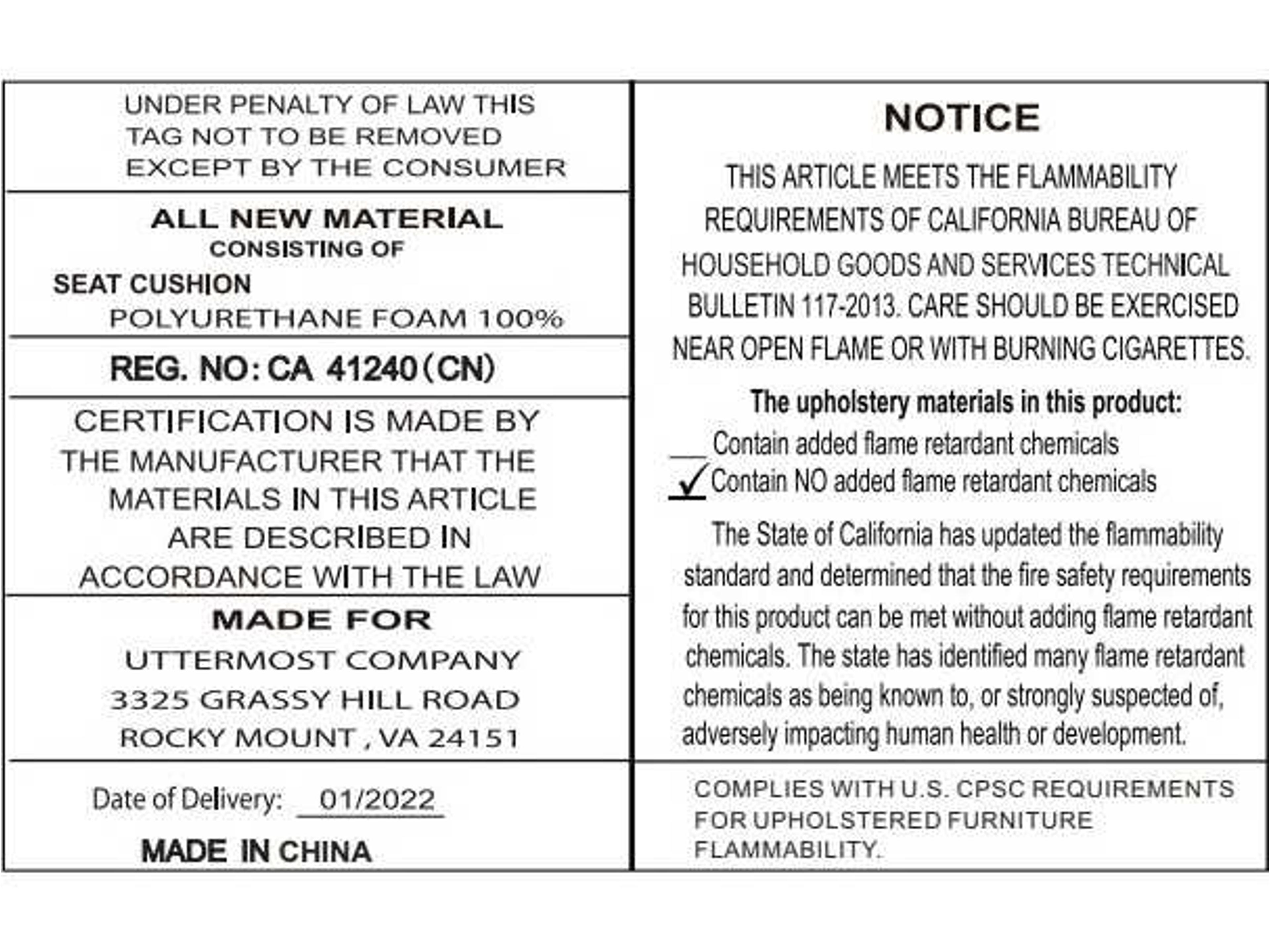 Uttermost Charlotta Blue Fabric Accent Chair