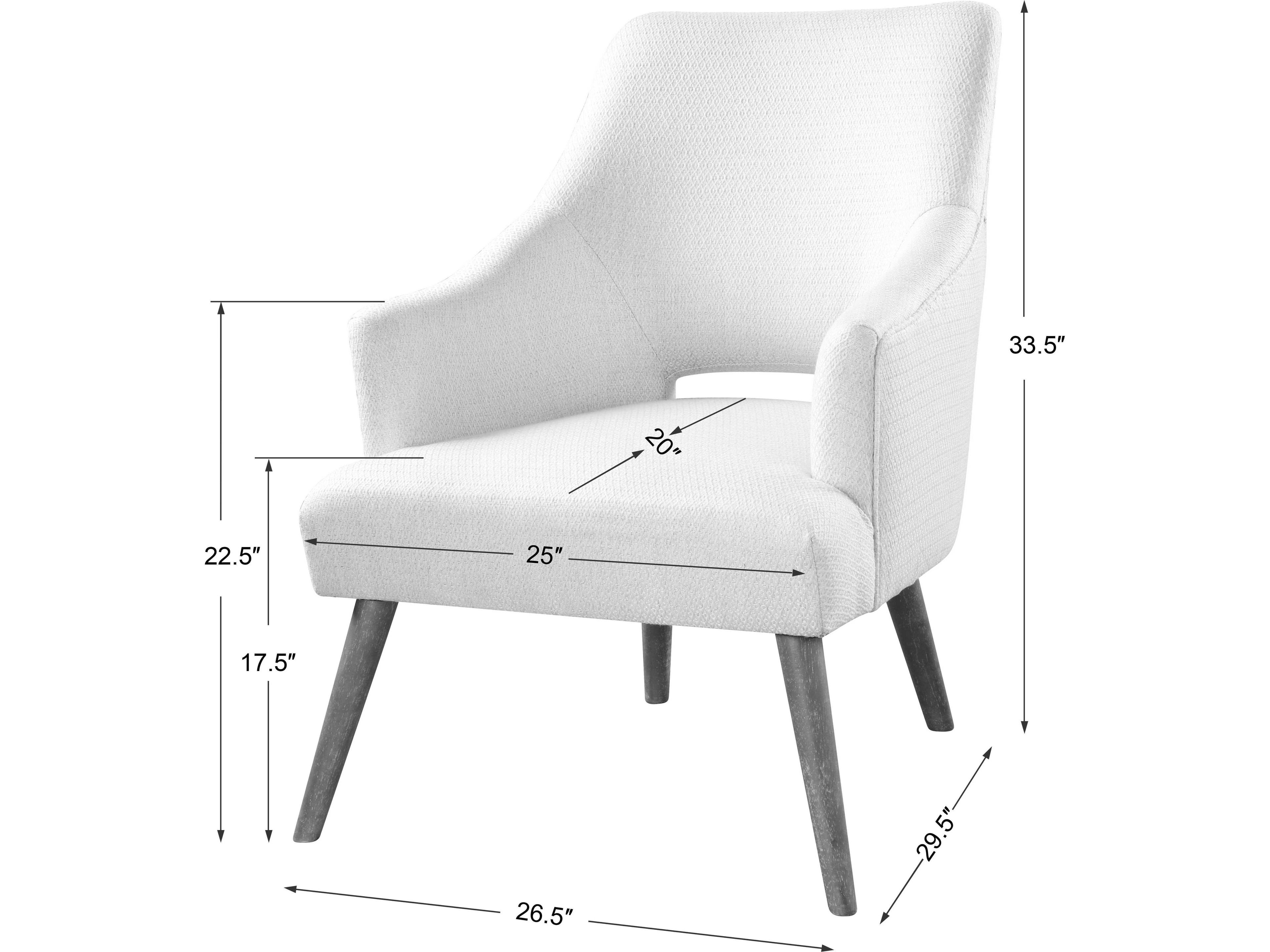 Uttermost Dree Ply Wood Oak Upholstered Arm Dining Chair