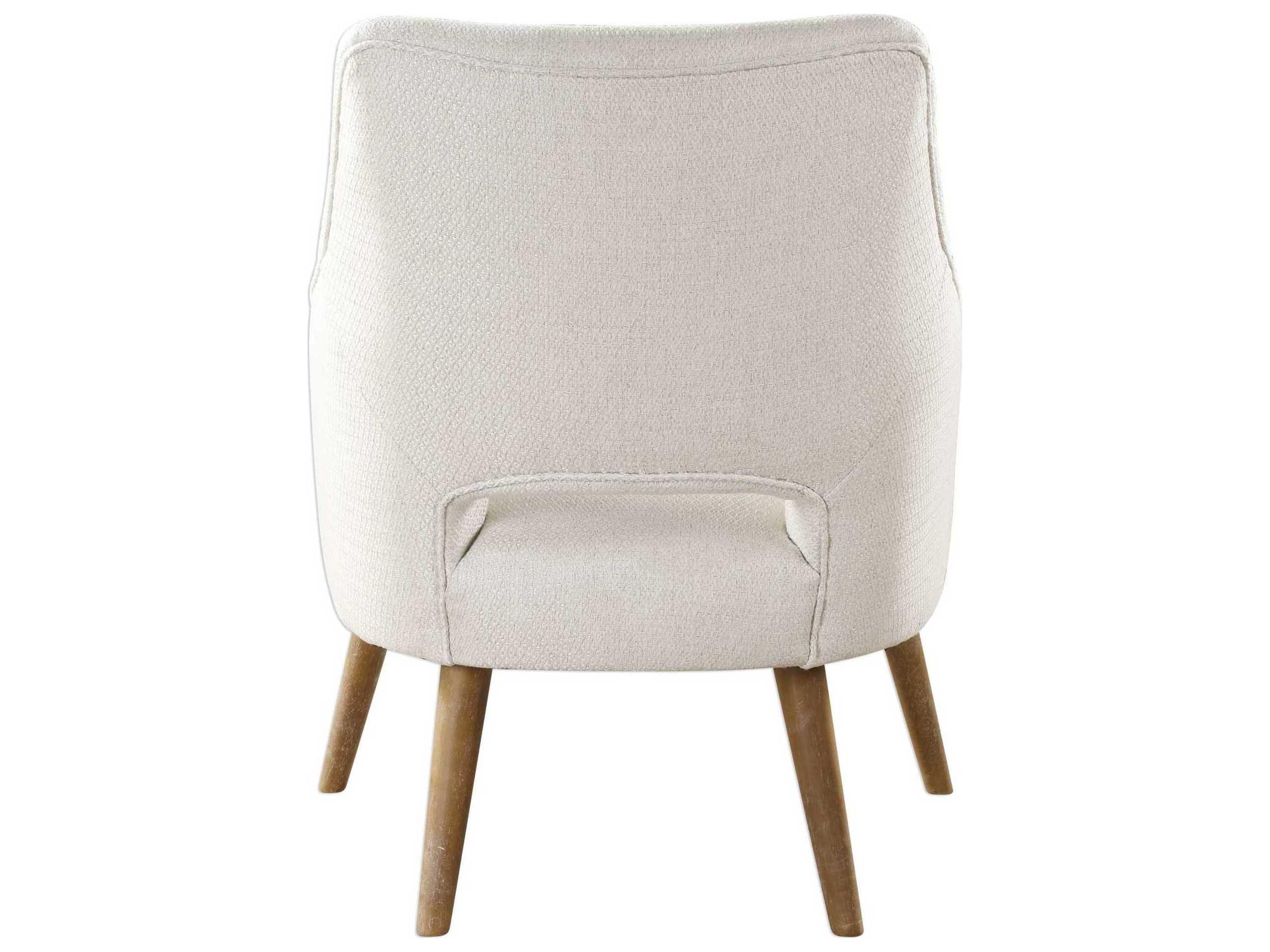 Uttermost Dree Ply Wood Oak Upholstered Arm Dining Chair