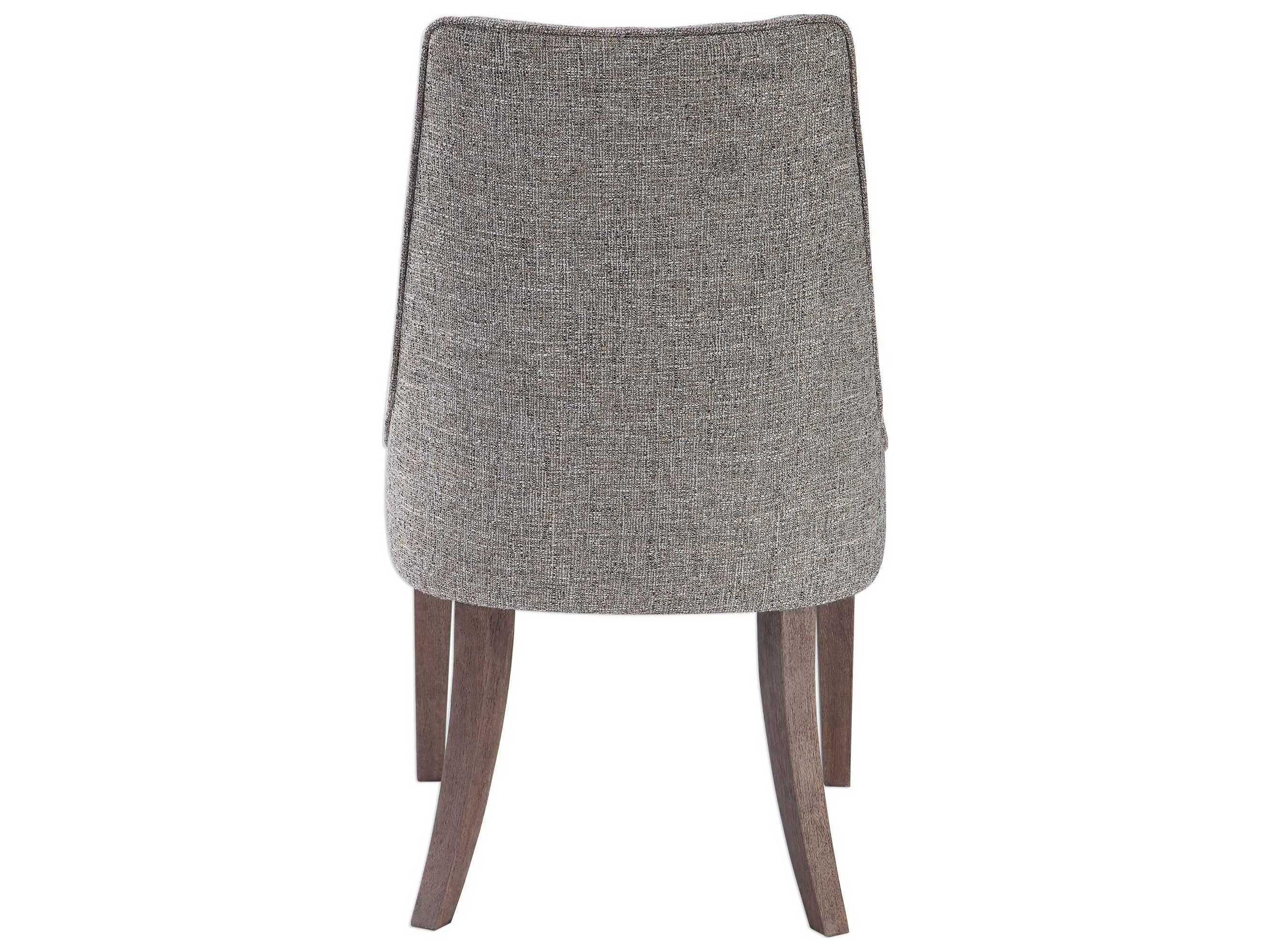 Uttermost Daxton Birch Wood Brown Upholstered Side Dining Chair