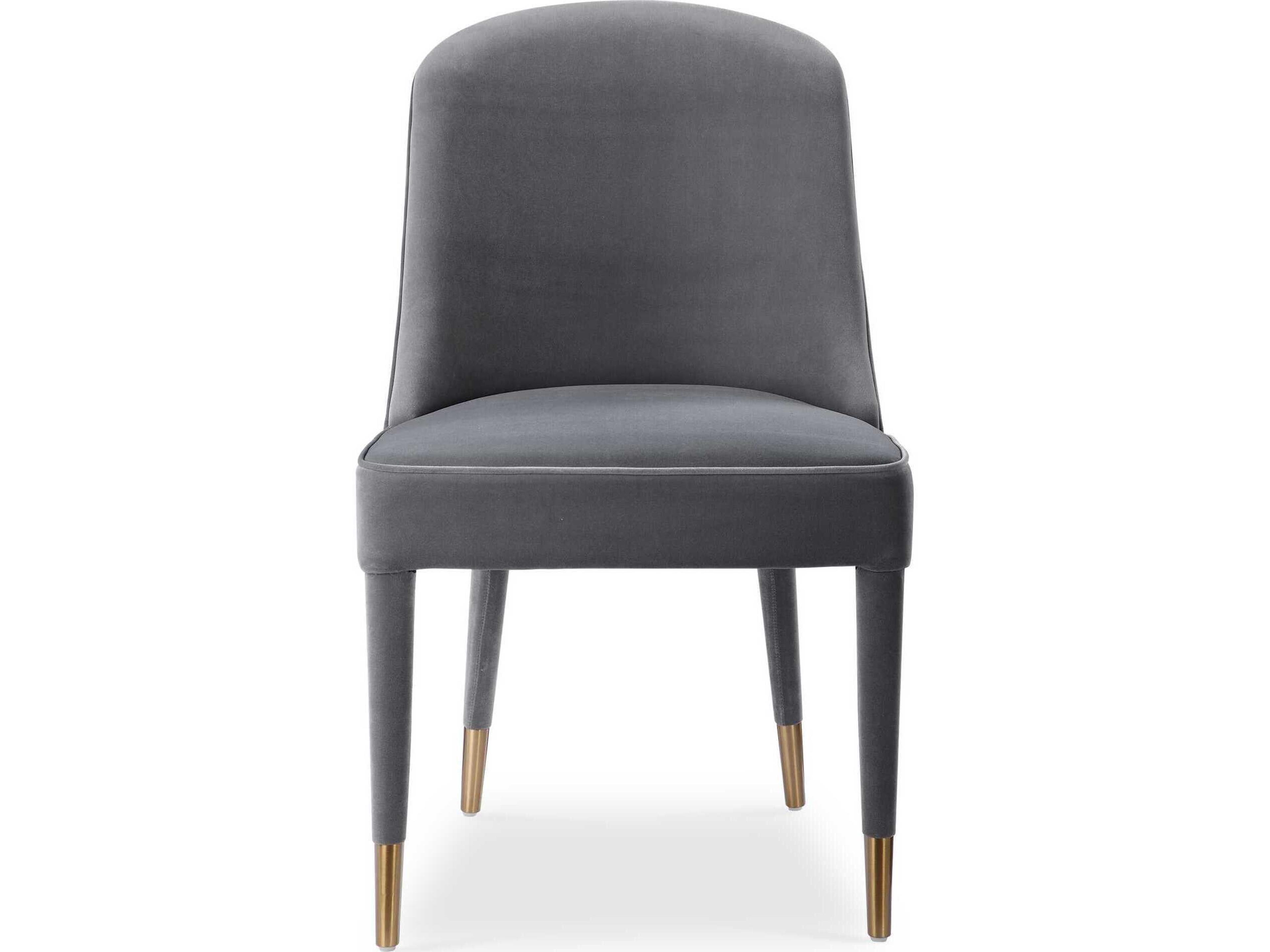 Brie Gray Upholstered Side Dining Chair Set of 2