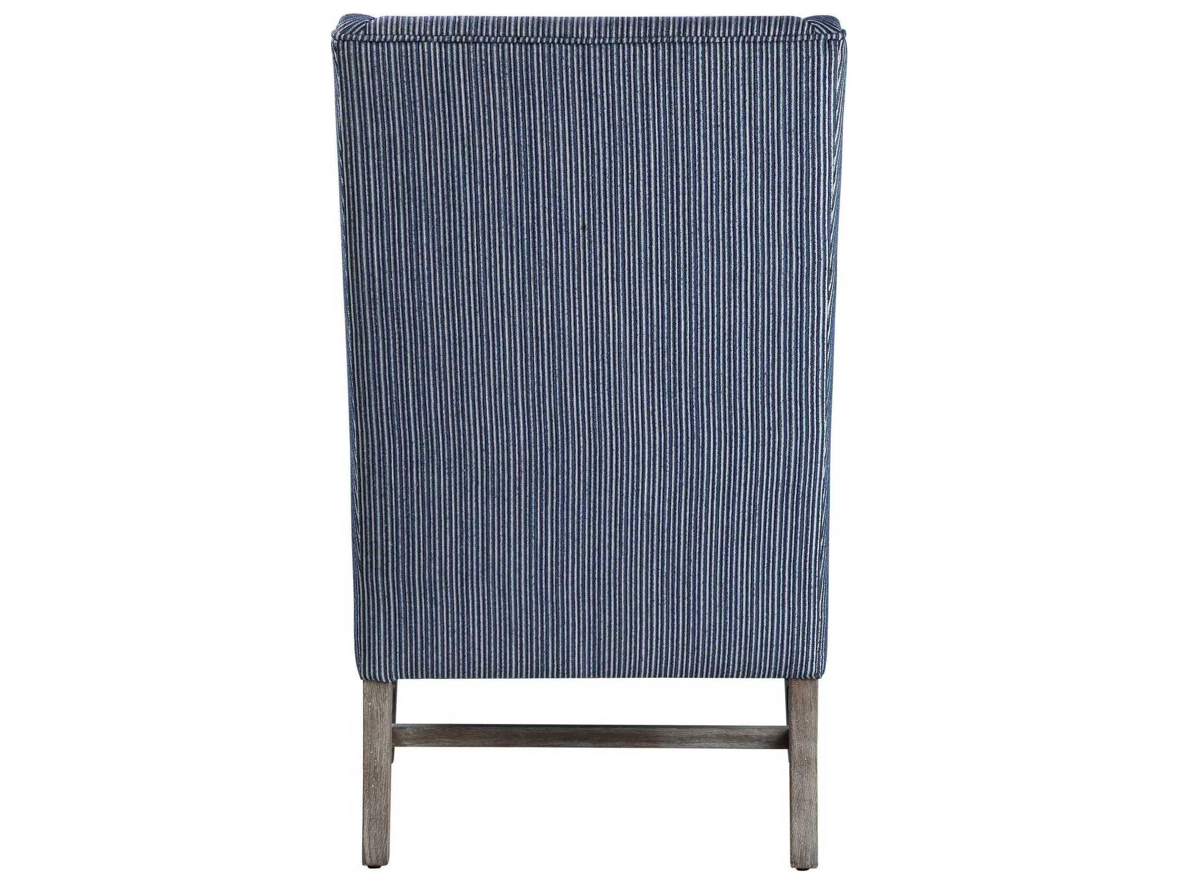 Uttermost Galiot Blue Fabric Accent Chair