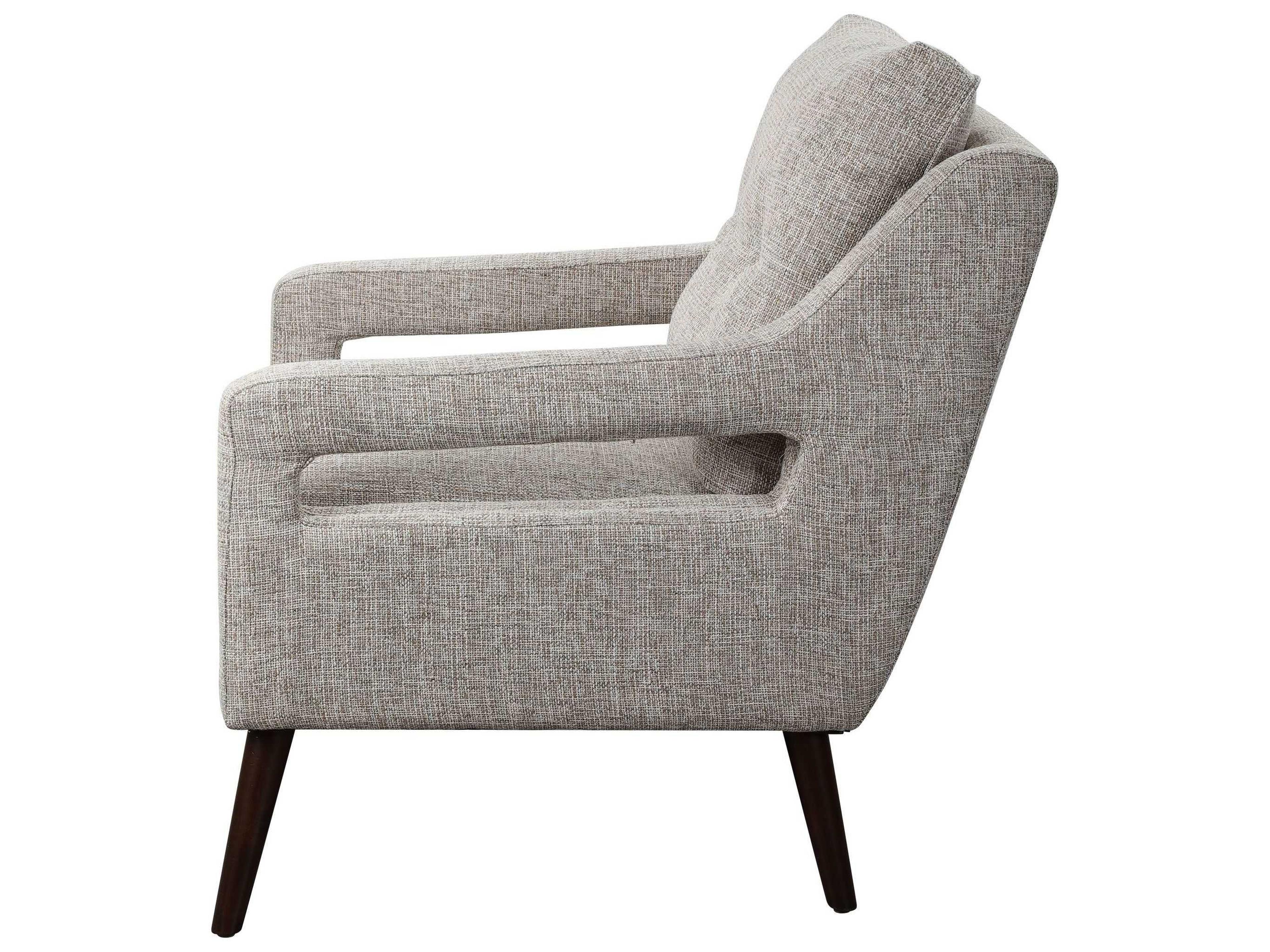 Uttermost Obrien Gray Fabric Tufted Accent Chair