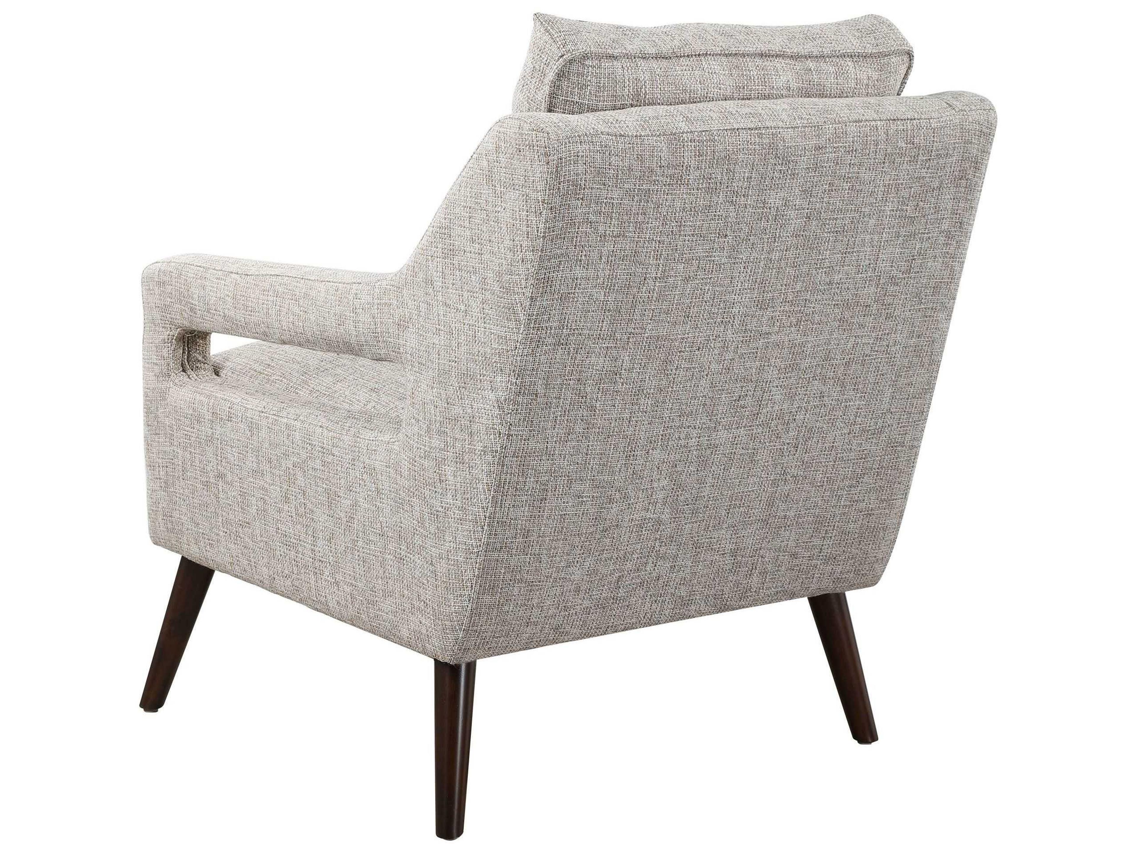 Uttermost Obrien Gray Fabric Tufted Accent Chair