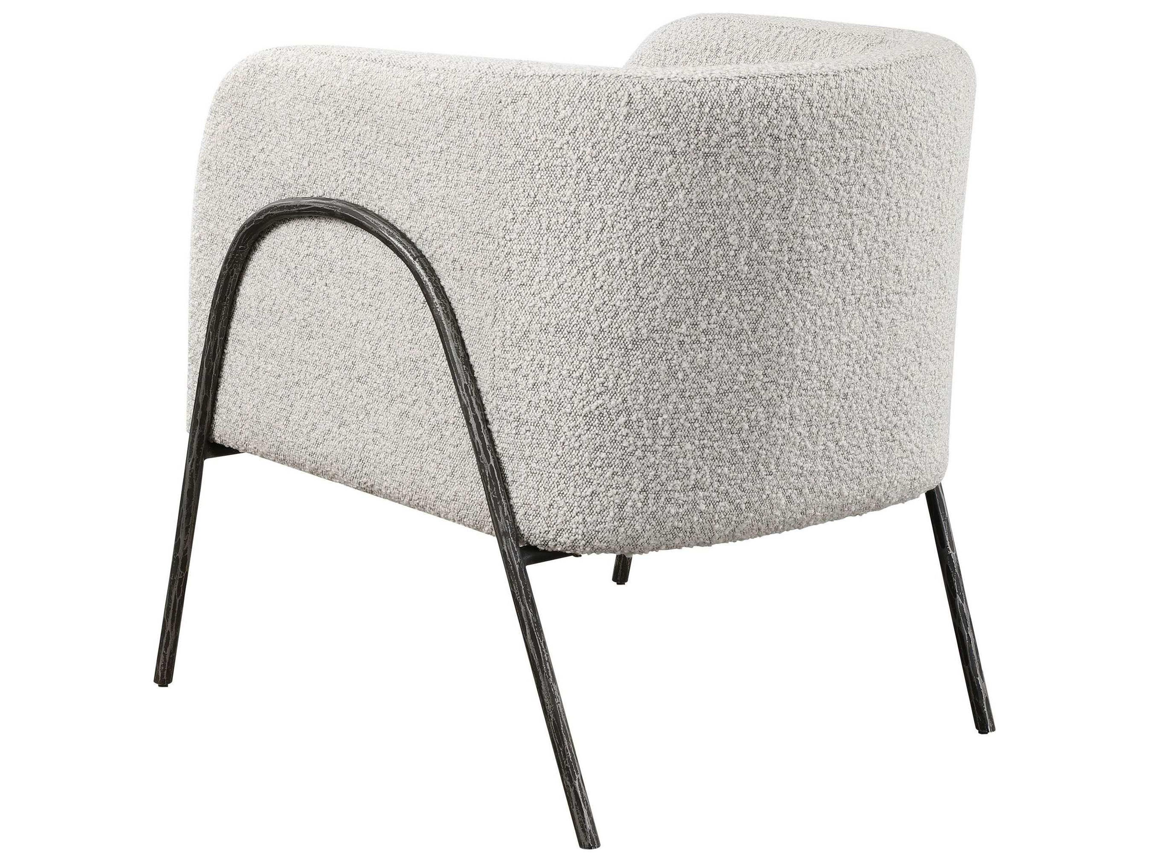 Uttermost Jacobsen Gray Fabric Accent Chair